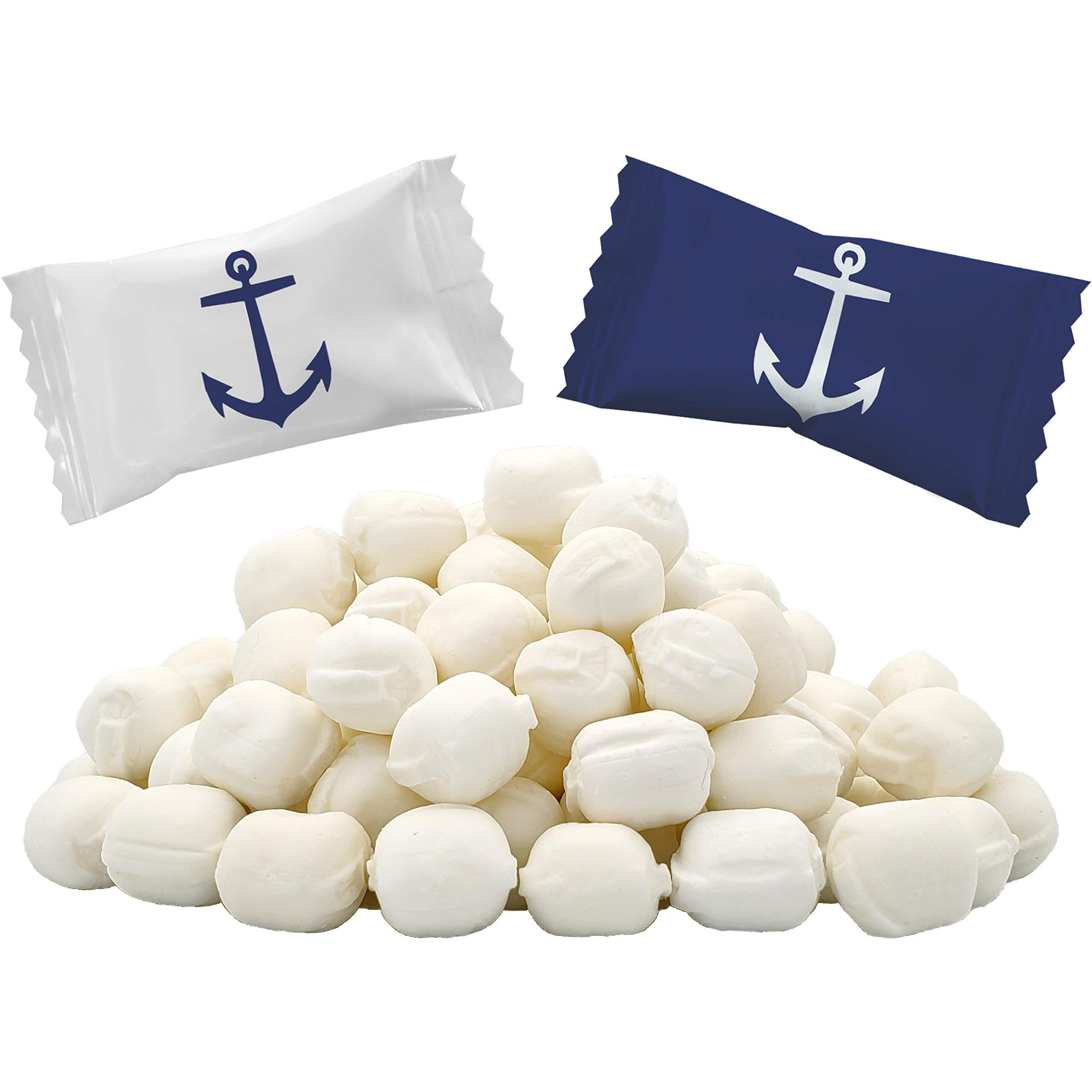 The Dreidel Company Anchors Buttermints, Mint Candies, After Dinner Mints, Butter Mint Candy, Fat-Free, Individually Wrapped (55 Pieces)