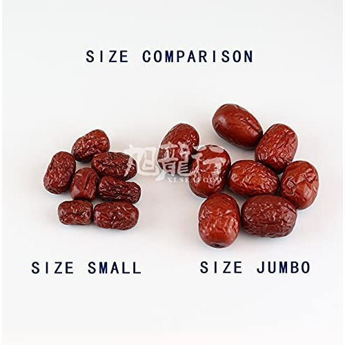 Xlseafood Nature Organic Dried Chinese Jujube Dates Jumbo Size    (0.5)