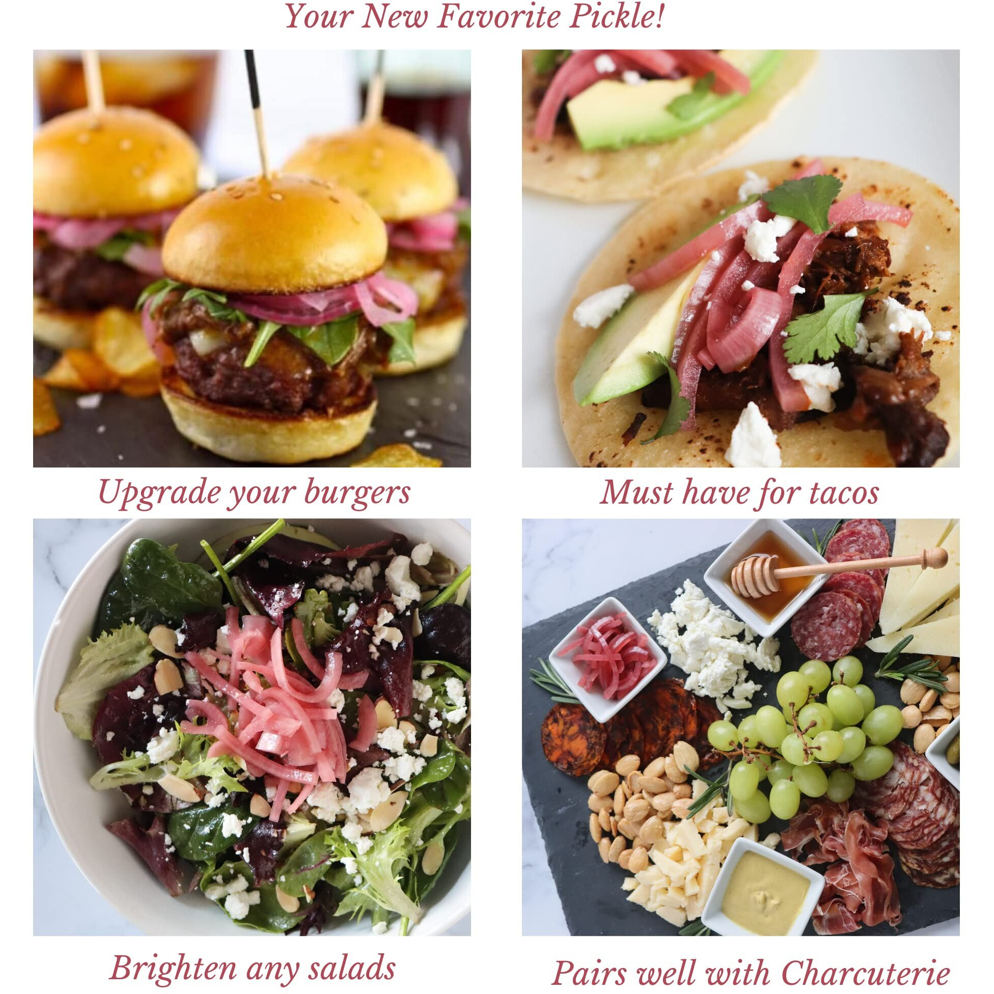 Pickled Pink Onions | Garden Herb | 12 Oz.