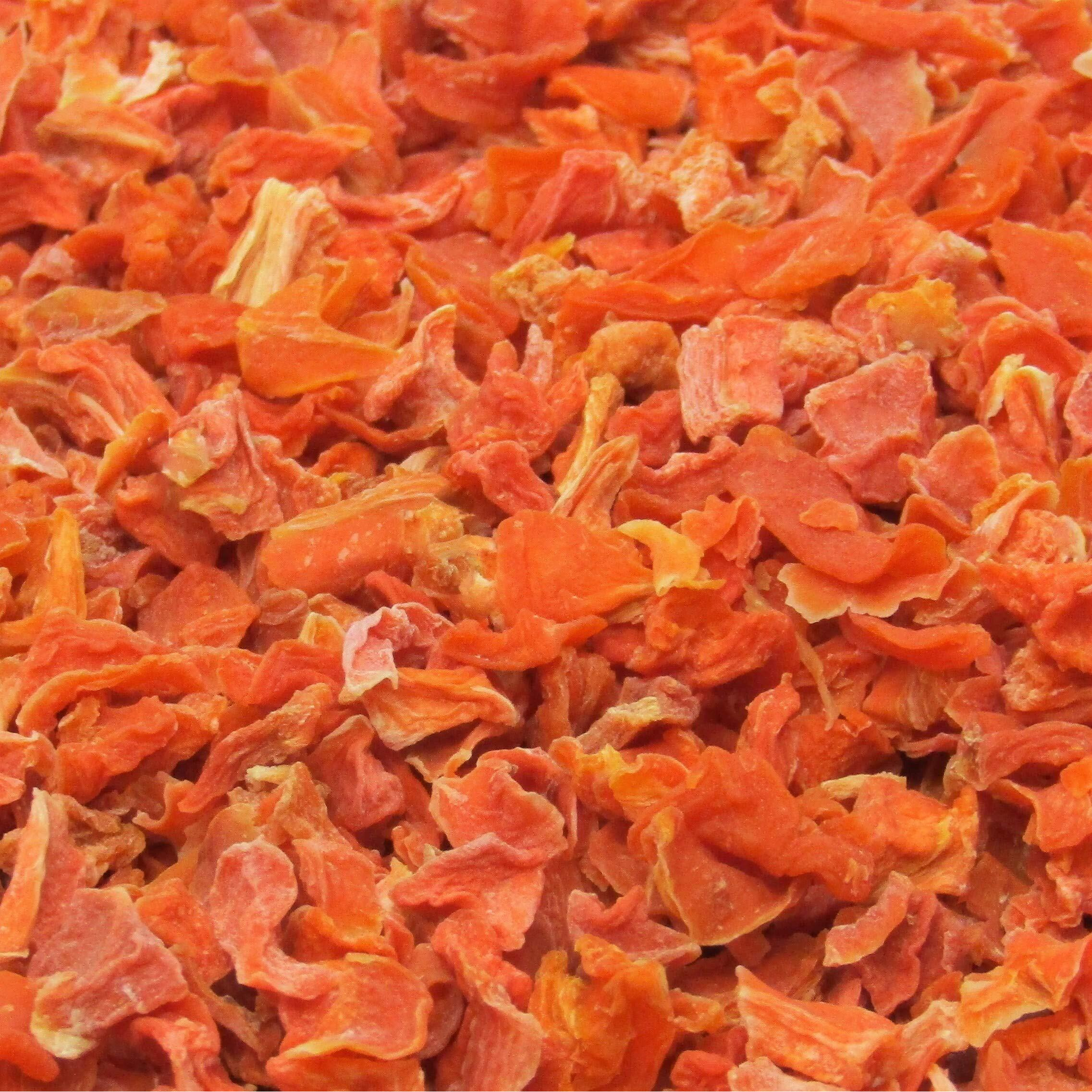 Dried Carrots By Its Delish, 2 Lbs Bulk Bag Of Dehydrated Carrot Dices For Soup Vegetables, Food Supply And Camping
