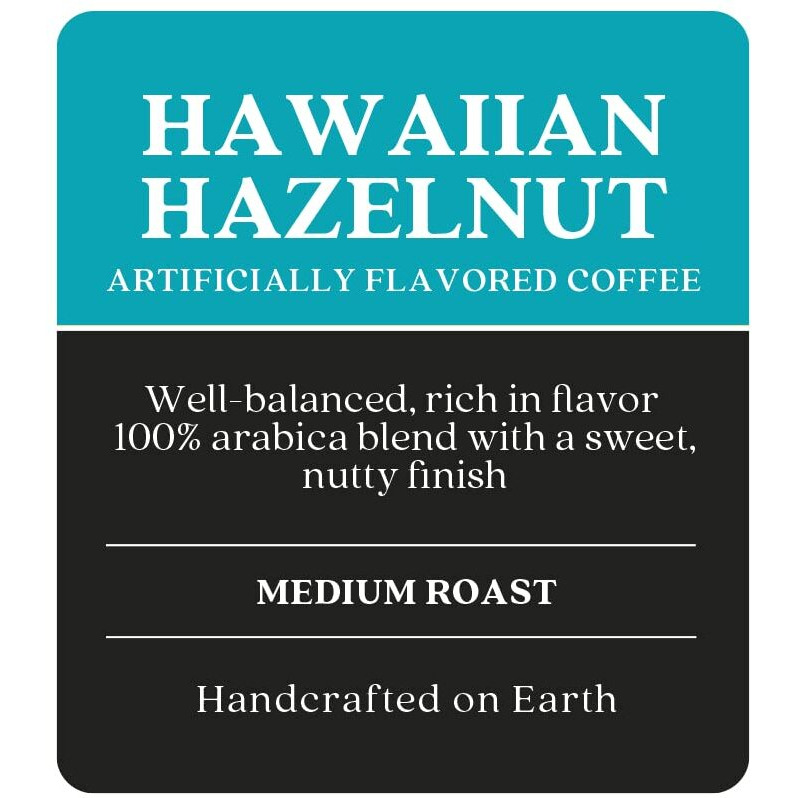 Copper Moon Single Serve Coffee Pods For Keurig K Cup Brewers (Hawaiian Hazelnut - Medium Roast) 12 Count