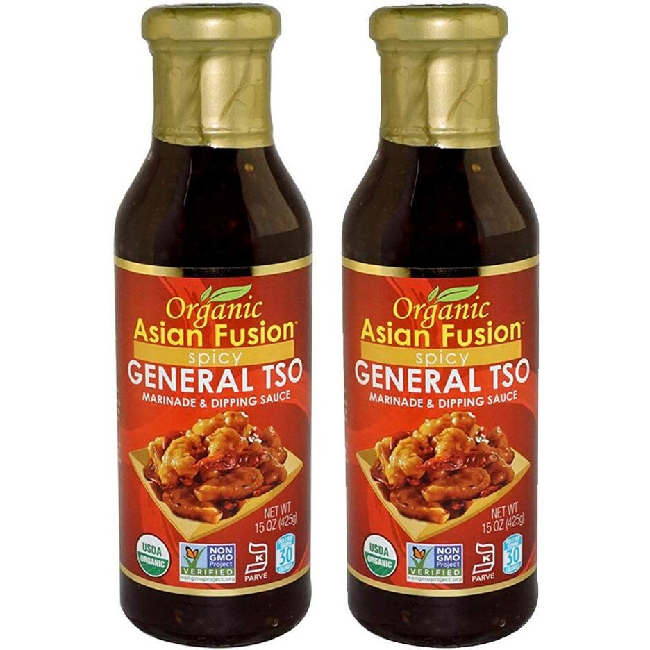 Organic Asian Fusion General Tso Sauce, 15 Ounce - Non-Gmo, Organic Certified, Kosher & Gluten Free (2 Pack)