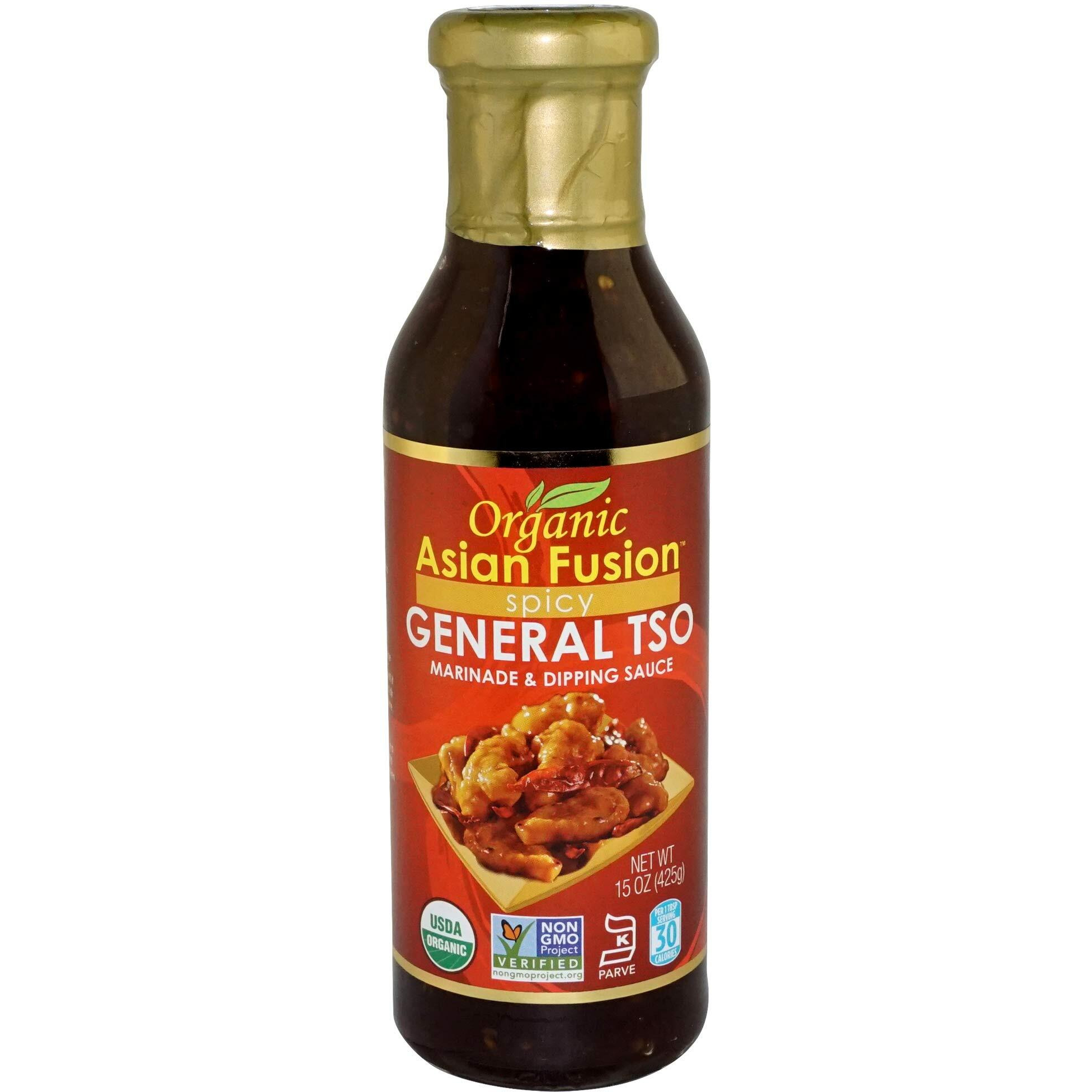 Organic Asian Fusion General Tso Sauce, 15 Ounce - Non-Gmo, Organic Certified, Kosher & Gluten Free (2 Pack)