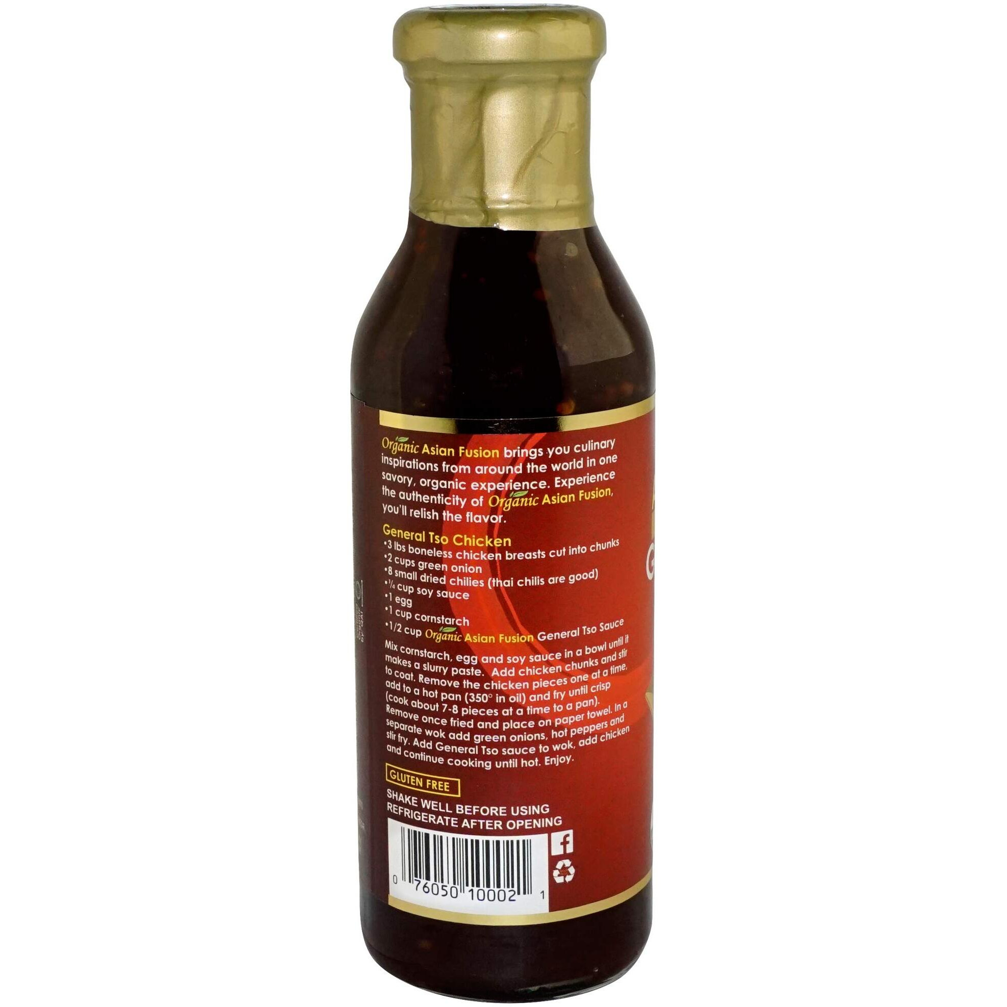 Organic Asian Fusion General Tso Sauce, 15 Ounce - Non-Gmo, Organic Certified, Kosher & Gluten Free (2 Pack)