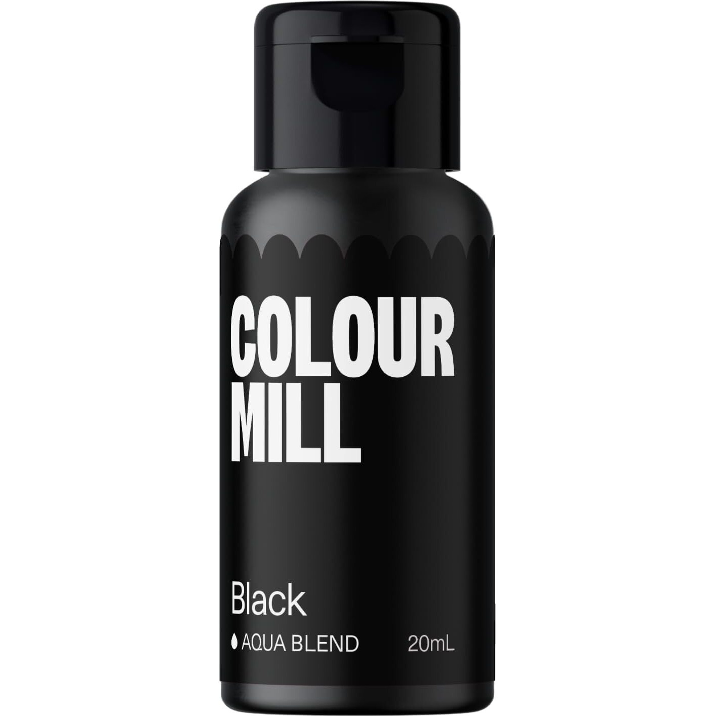 Colour Mill Aqua Blend Water-Based Food Coloring, 20 Milliliters Black