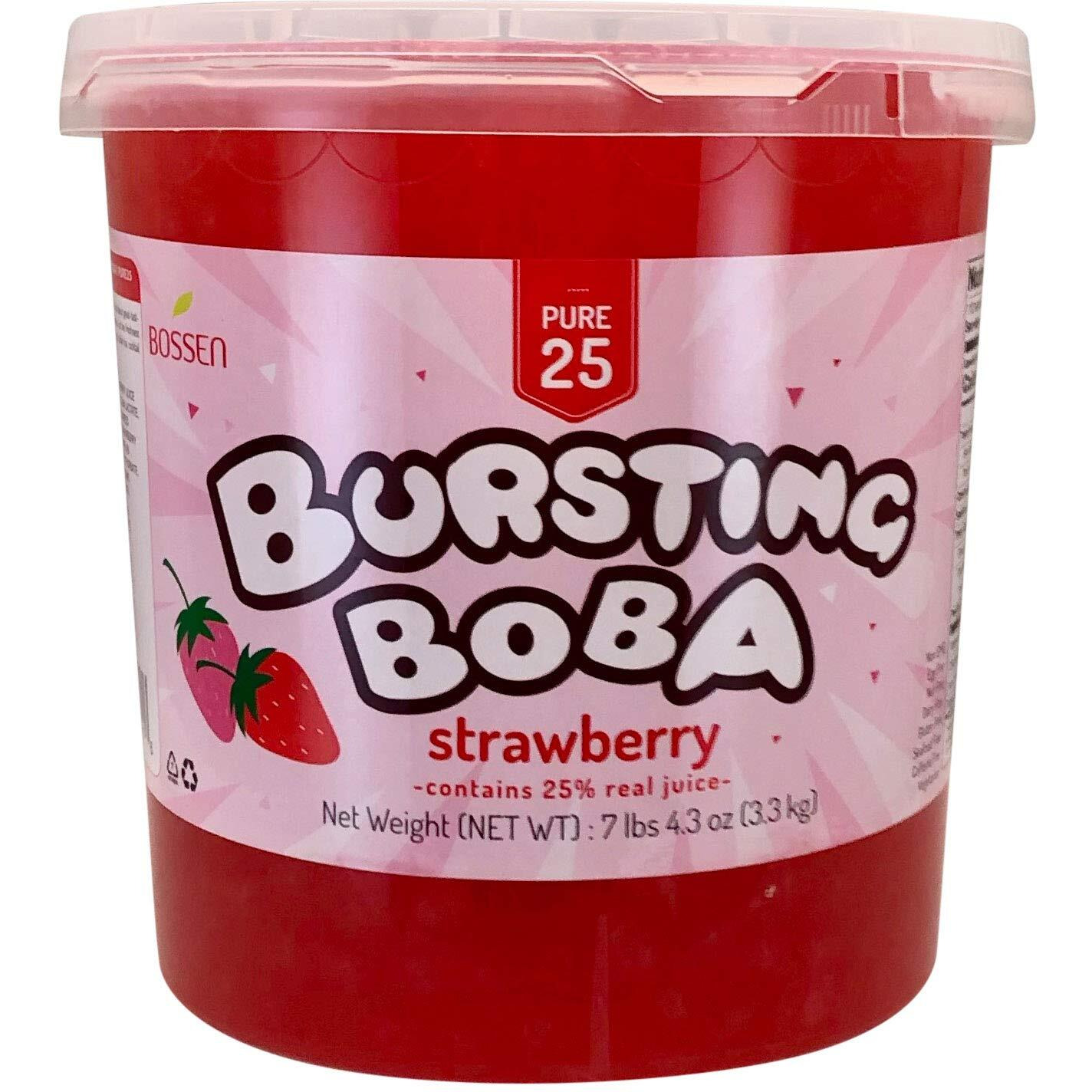 Bossen Bursting Boba Pure25 (Strawberry, 7.04 Pound (Pack Of 1))