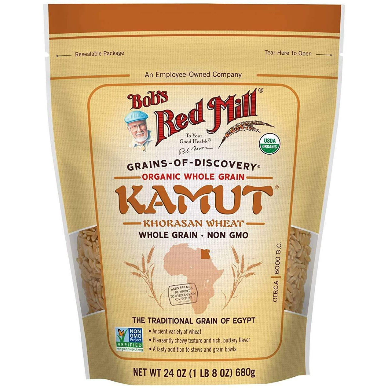 Bob's Red Mill Organic Kamut Khorasan Berries, 24 Ounce (Pack Of 3)