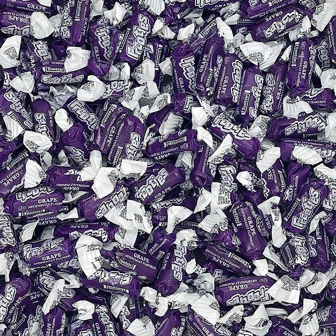 Fruidles Tootsie Roll Original Grape Twist Midgees, Peanut-Free, Gluten-Free, Kosher Certified, Individually Wrapped, Approx. 140 Count (2 Pounds)