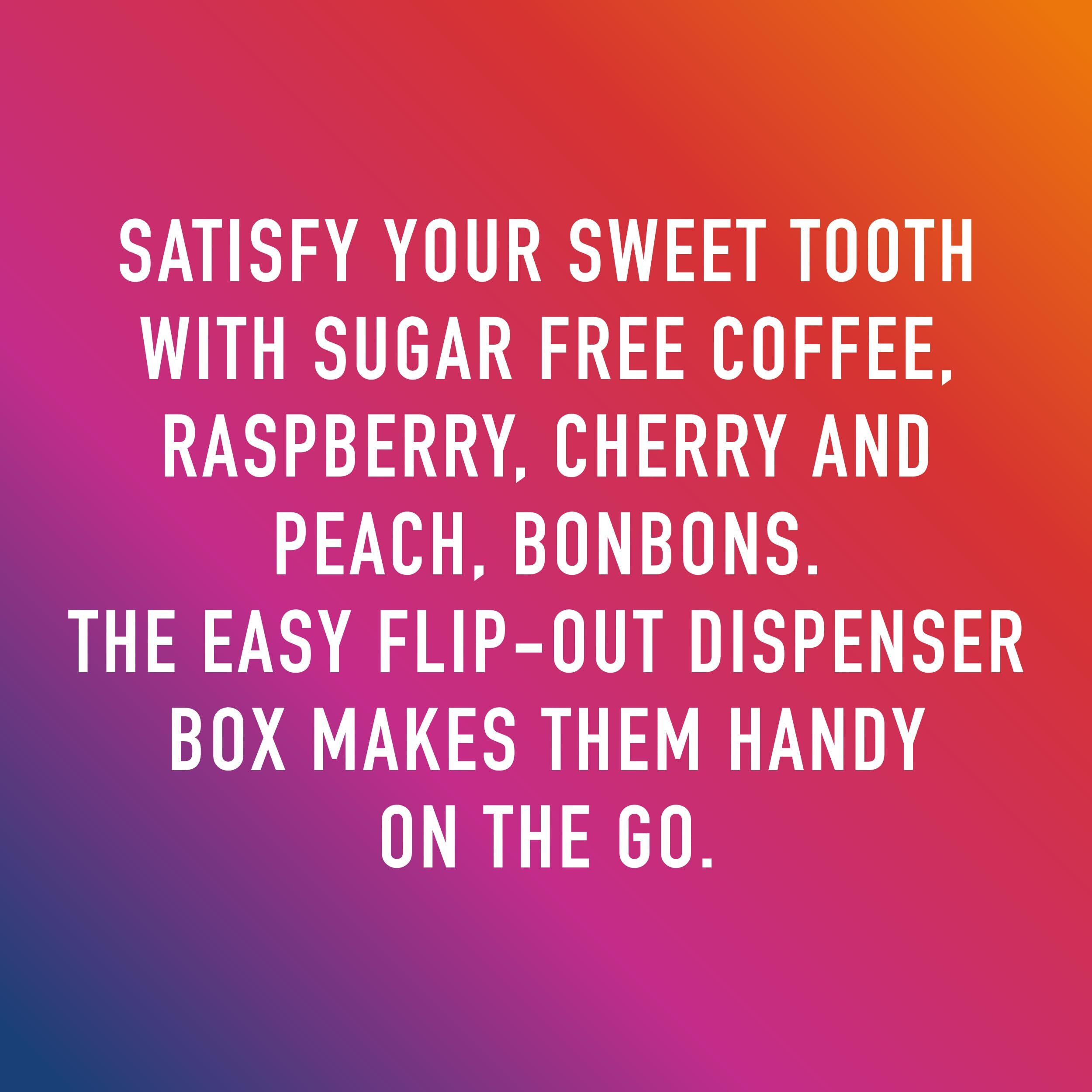 Swiss Imports Sugar Free Bonbons Hard Candy Drops, Variety Pack Of Cherry, Coffee, Lemon, Peach, Blackcurrant, And Raspberry, 1.4 Oz/ 40G Box, 18 Pack