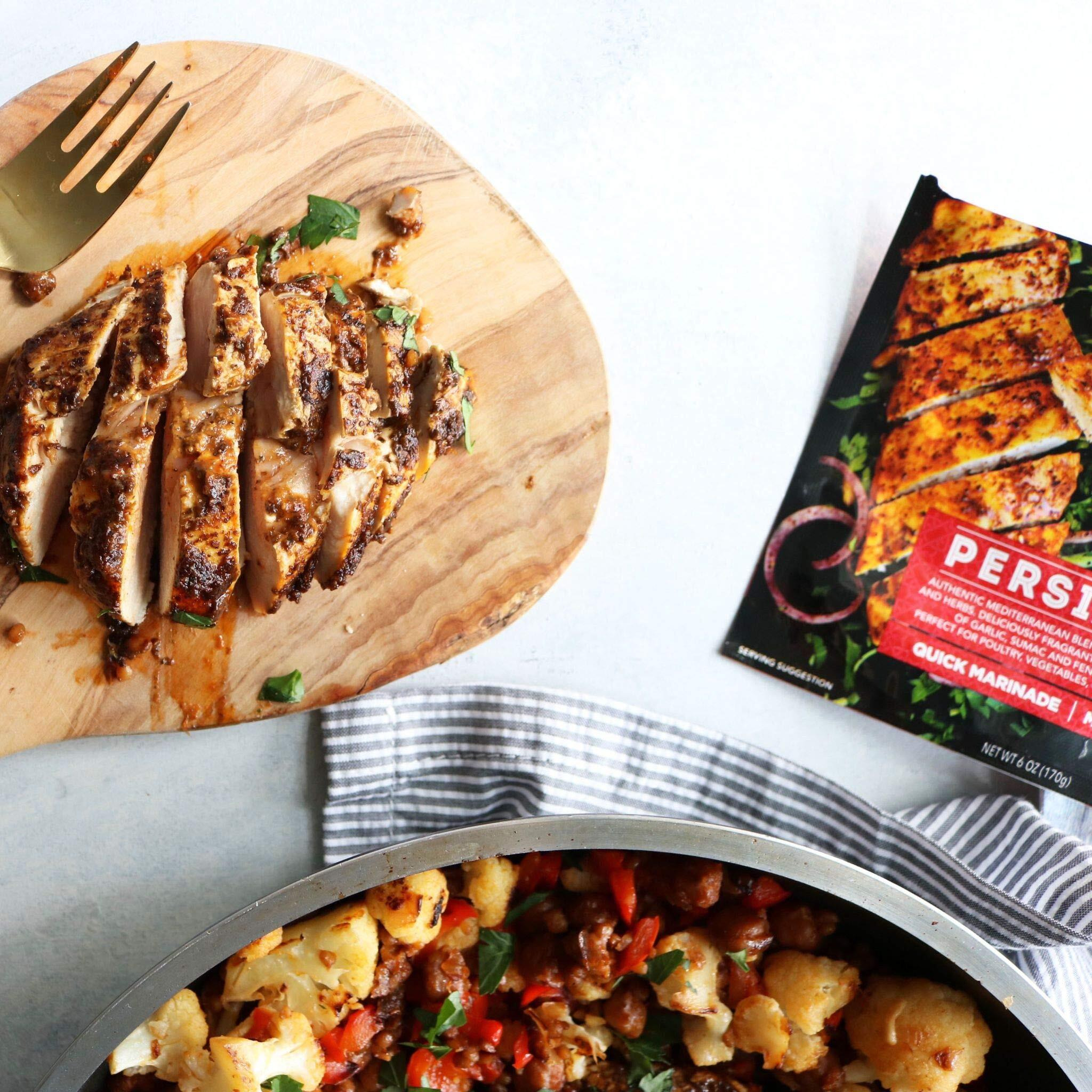 Wild Garden Ready-To-Use Persian Sumac Marinade, Authentic Meat Marinade With No Additives & Preservatives, Bold, Flavorful, Perfect For Chicken (Musakhan) Kabob And Barbecue Seasoning 6Oz