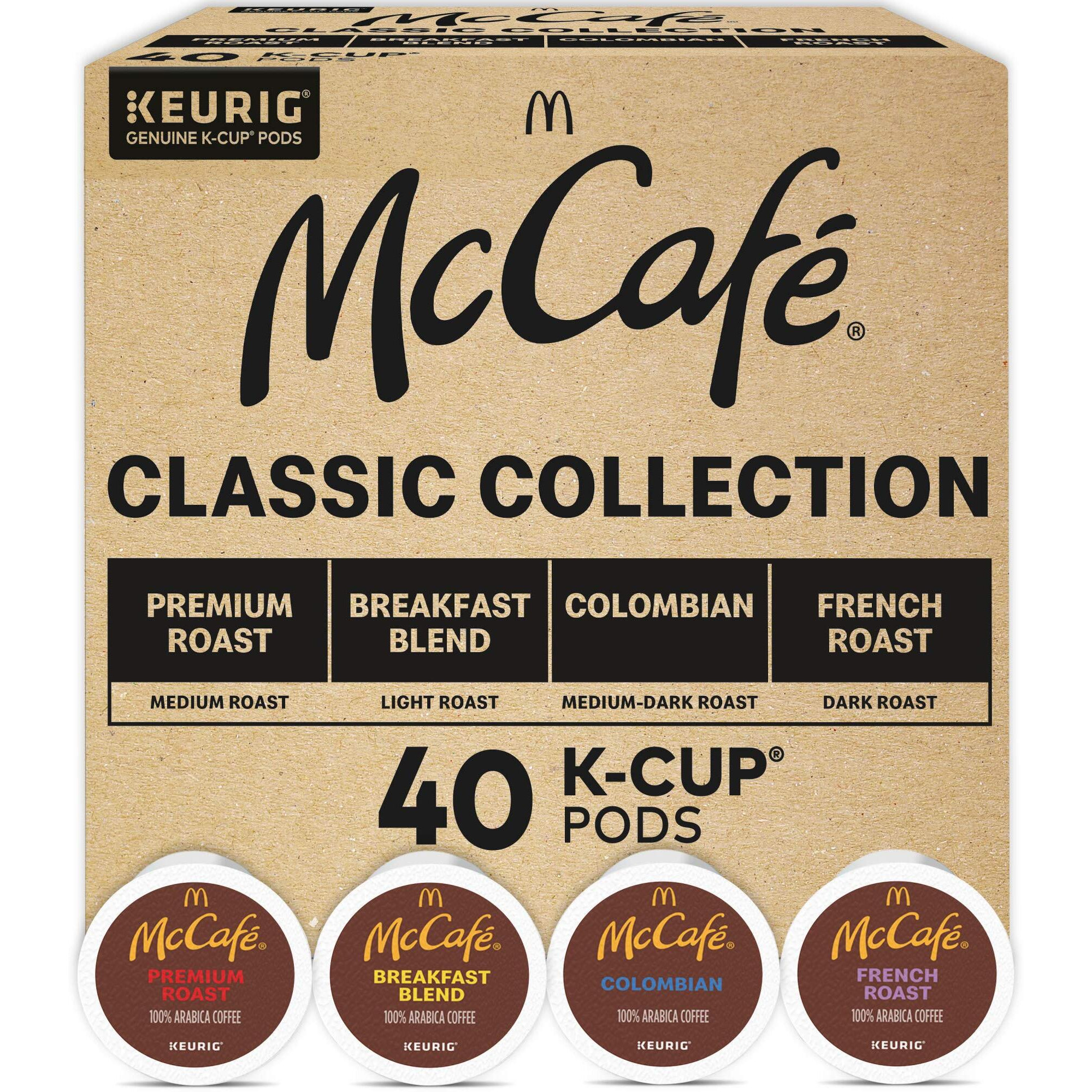 Mccafe Classic Collection, Single-Serve Coffee K-Cup Pods, Classic Collection Variety Pack, 40 Count