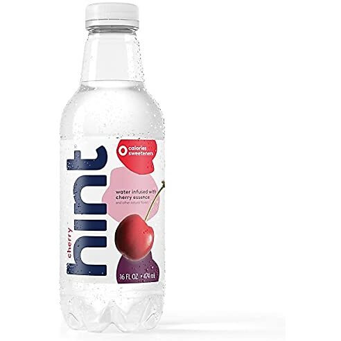 Hint Water Cherry, Pure Water Infused With Cherry, Zero Sugar, Zero Calories, Zero Sweeteners, Zero Preservatives, Zero Artificial Flavors, 16 Fl Oz (Pack Of 12)