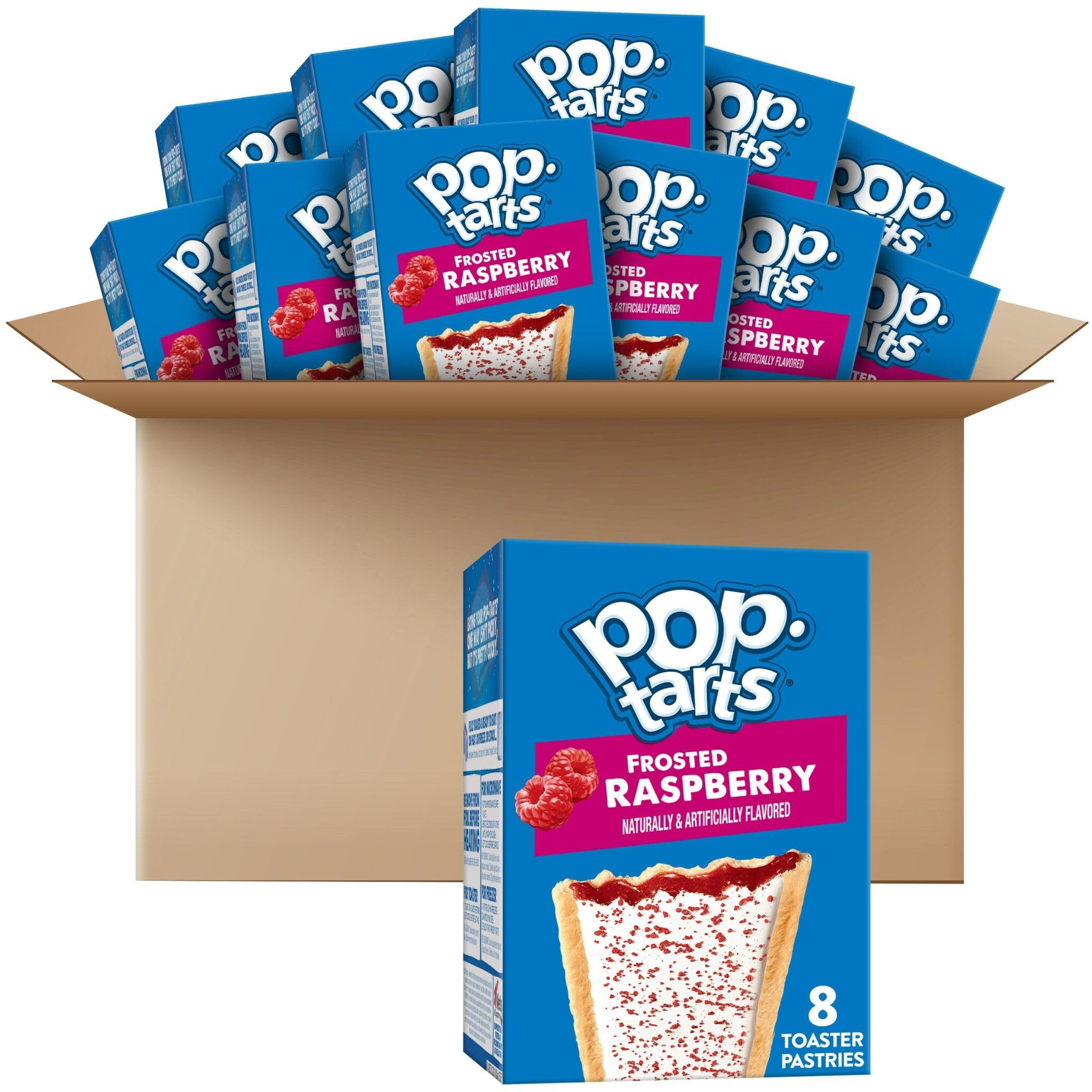 Pop-Tarts Toaster Pastries, Frosted Raspberry 13.5Oz (12 Count)
