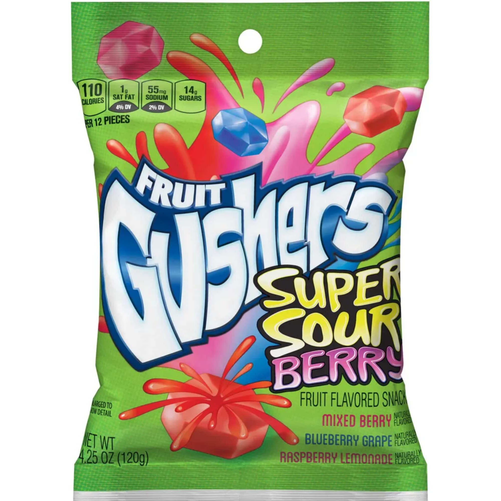Gushers Sour Berry 4.25Oz 8Ct