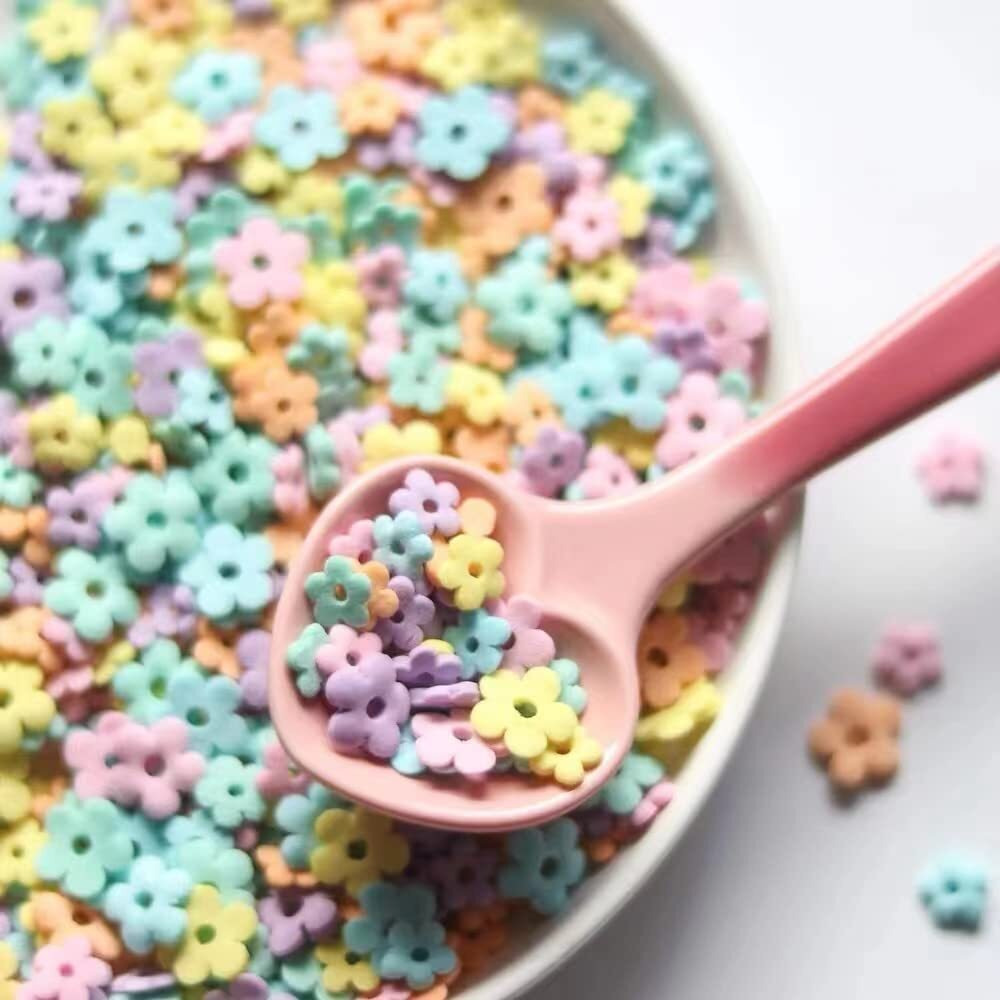 Edible Spring Flowers Sprinkles Ice Cream Sprinkles Candy Baking Edible Cake Decorations Cupcake Toppers 100G/ 3.5Oz