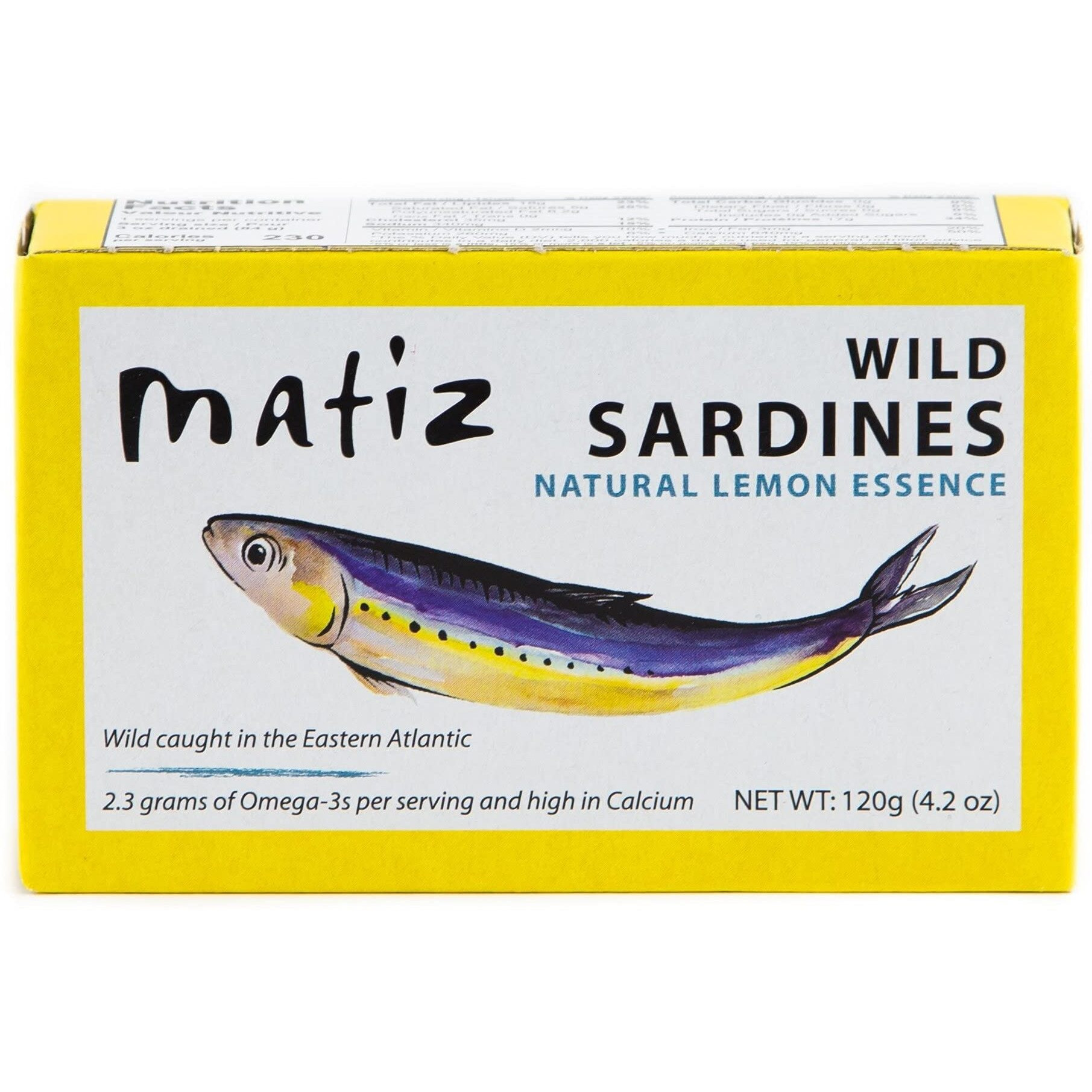 Matiz Sardines With Lemon Packed In Olive Oil (4.2Oz/120G Tin)