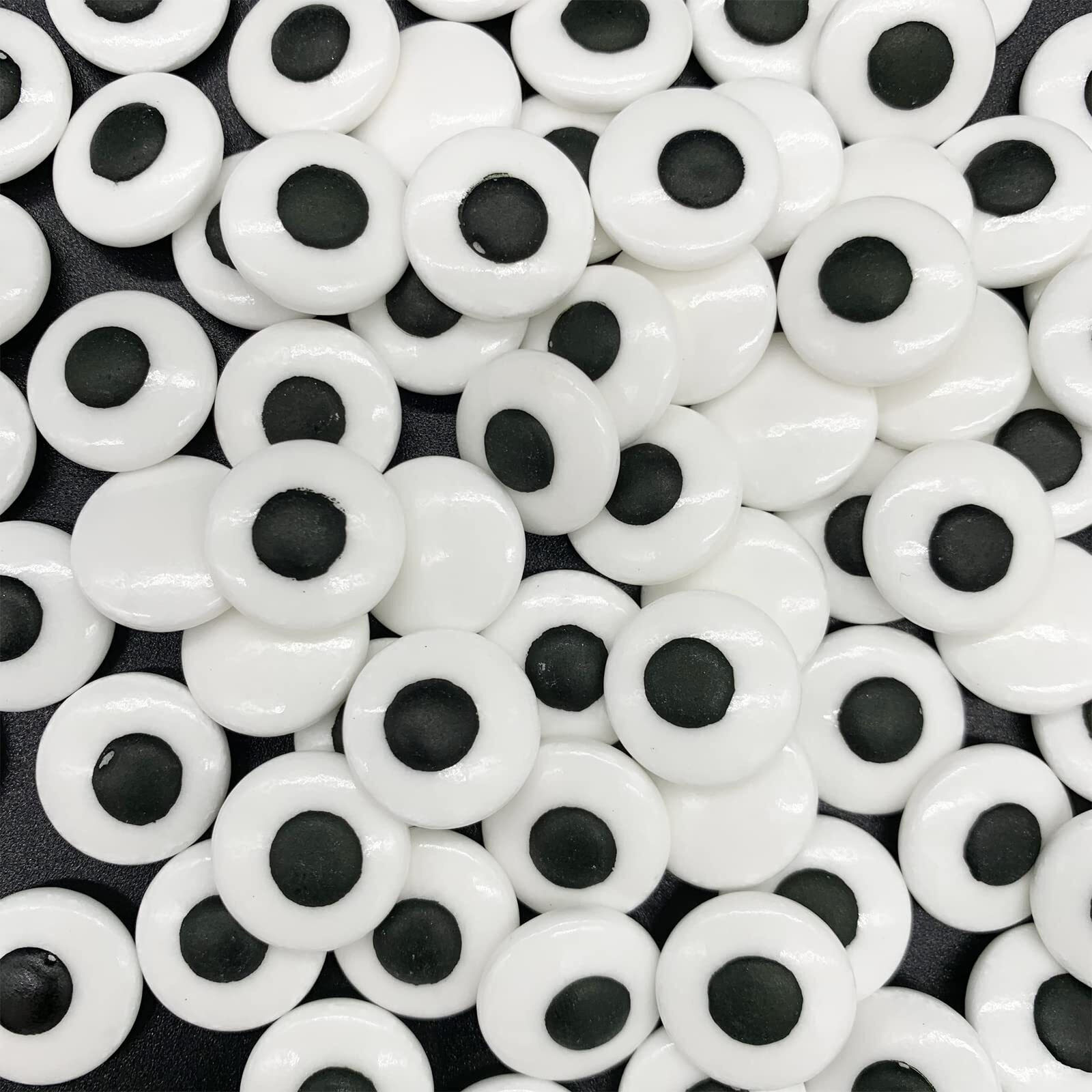 Weraru Big Candy Eyeballs Eye Ball Sweets Cake Cupcake Toppers Cookie Dessert Sprinkles Decorations For Christmas Birthday Party Supplies 4.2Ounce