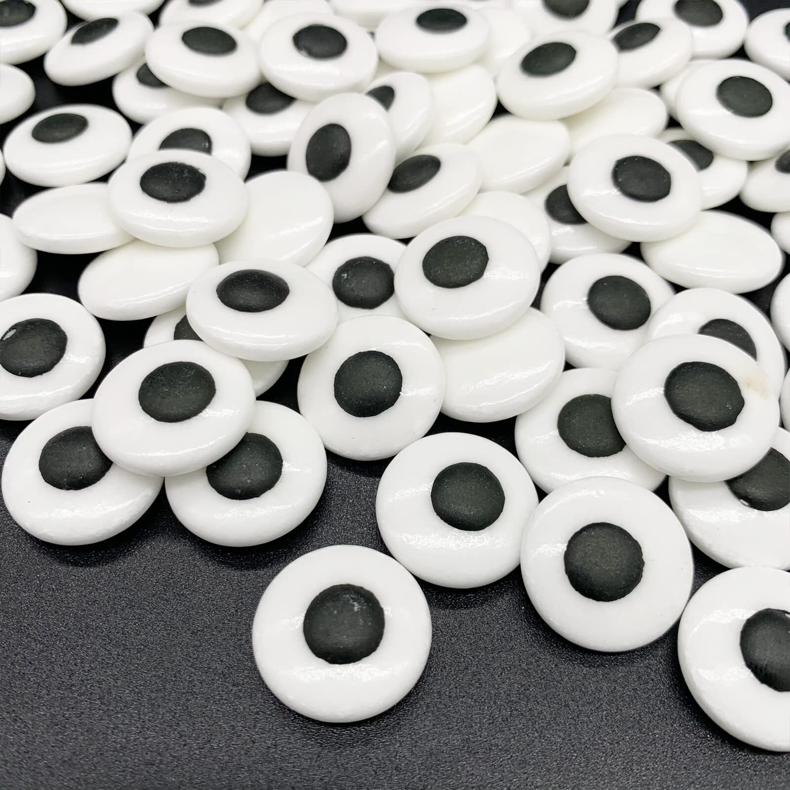 Weraru Big Candy Eyeballs Eye Ball Sweets Cake Cupcake Toppers Cookie Dessert Sprinkles Decorations For Christmas Birthday Party Supplies 4.2Ounce