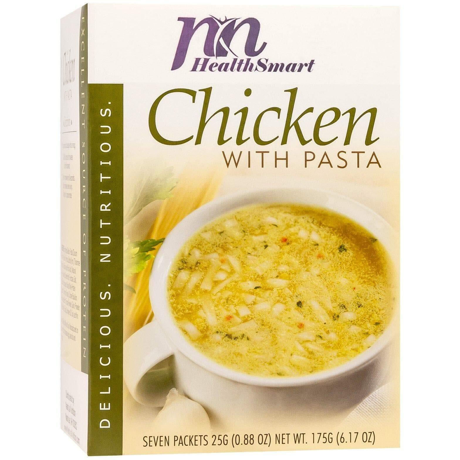 Healthsmart High Protein Chicken With Pasta Soup, 15G Protein, Low Calorie, Low Carb, Low Sugar, Low Fat, Keto Diet Friendly, Ideal Protein Compatible, 7 Count Box