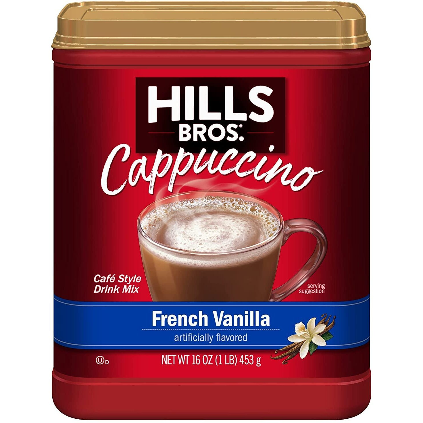 Hills Bros. Flavor Coffee (French Vanilla, 16 Ounce (Pack Of 4)