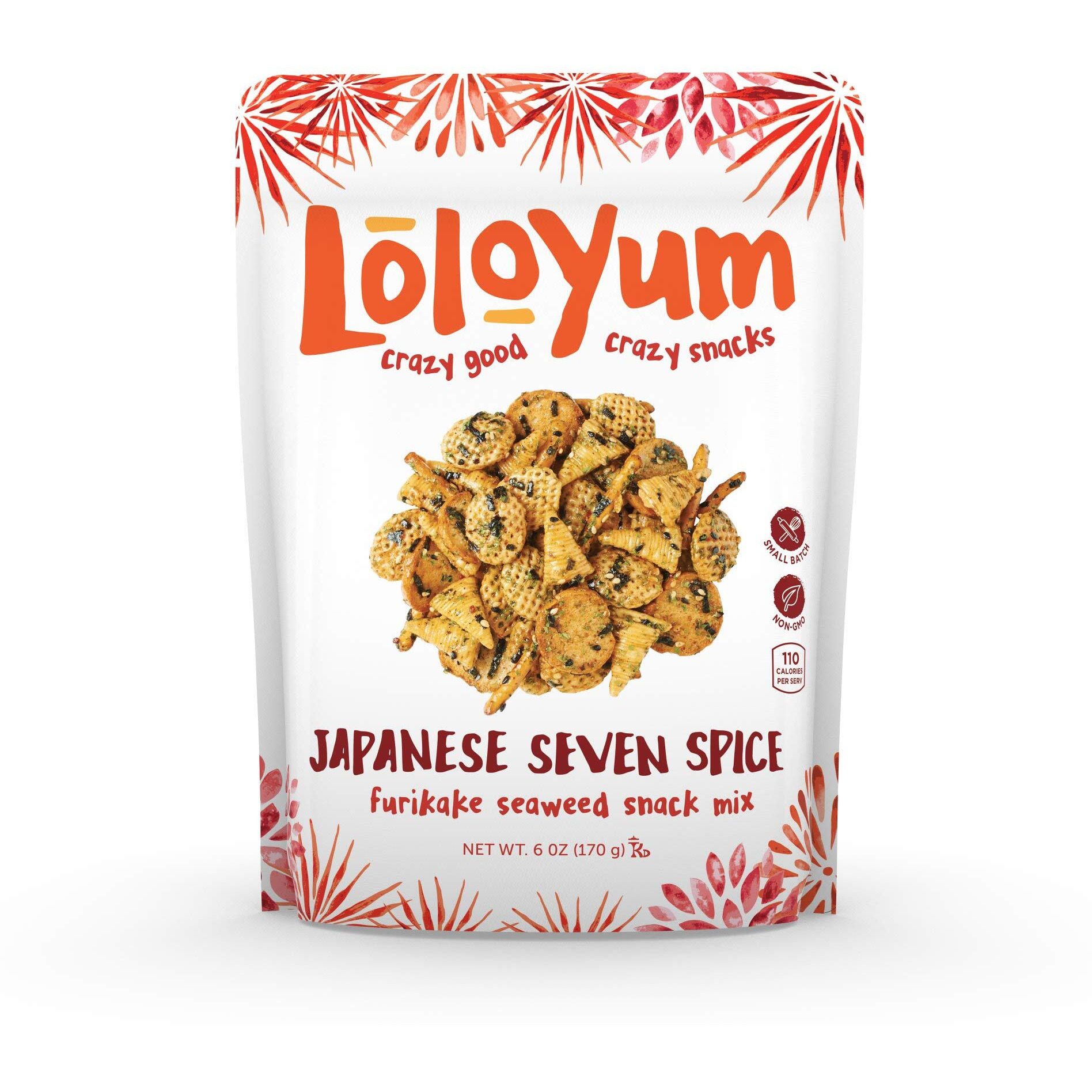 Loloyum Furikake Seaweed Snack Mix (Japanese Seven Spice, 6Oz)