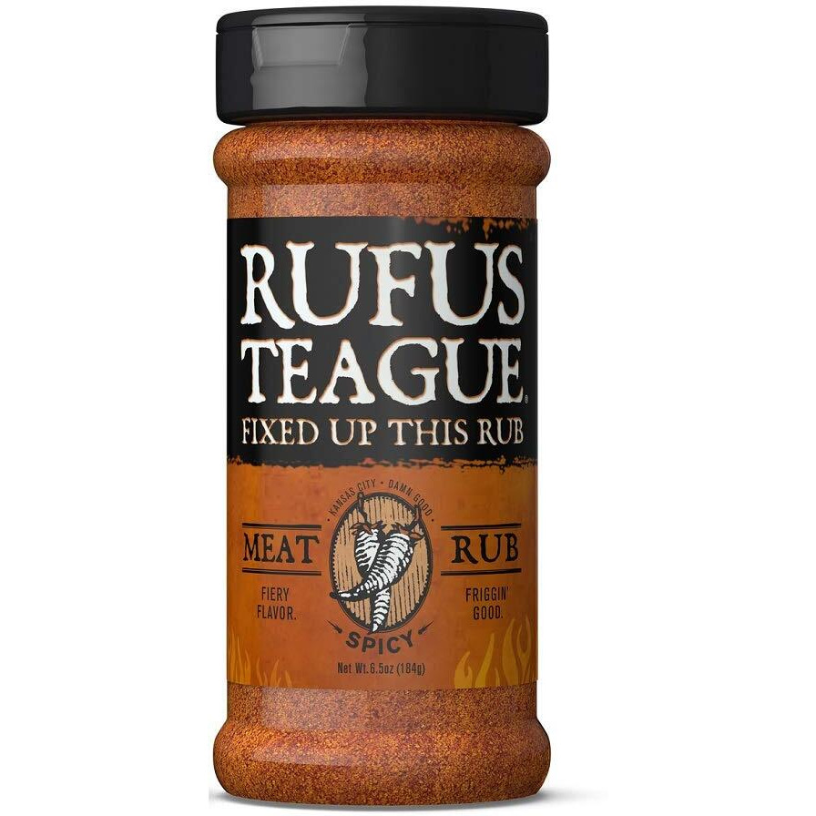 Rufus Teague - Spicy Meat Rub - Premium Bbq Rub - 6.5Oz Bottle