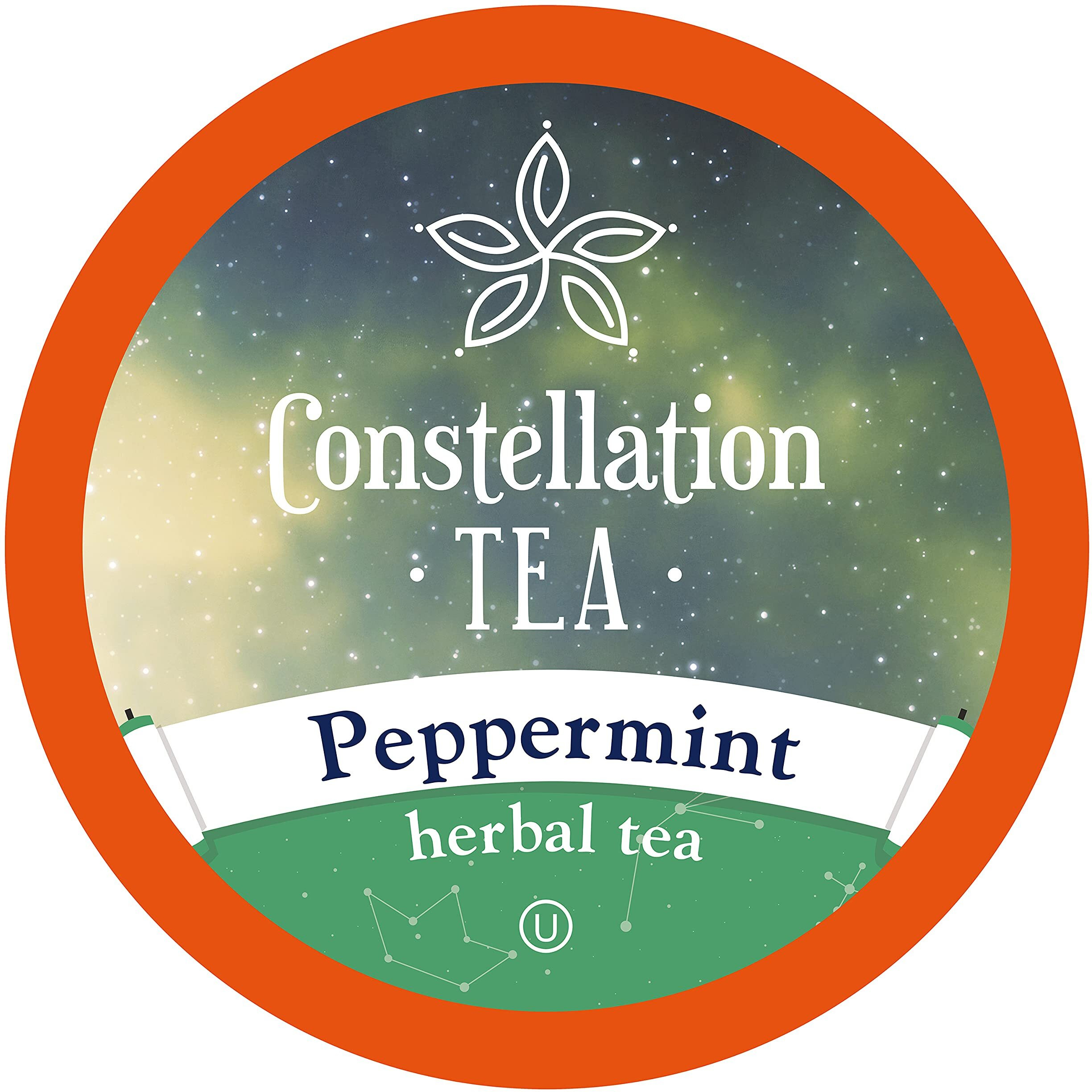 Constellation Tea Peppermint Herbal Tea Pods Compatible With K Cup Brewers Including 2.0, 40 Count