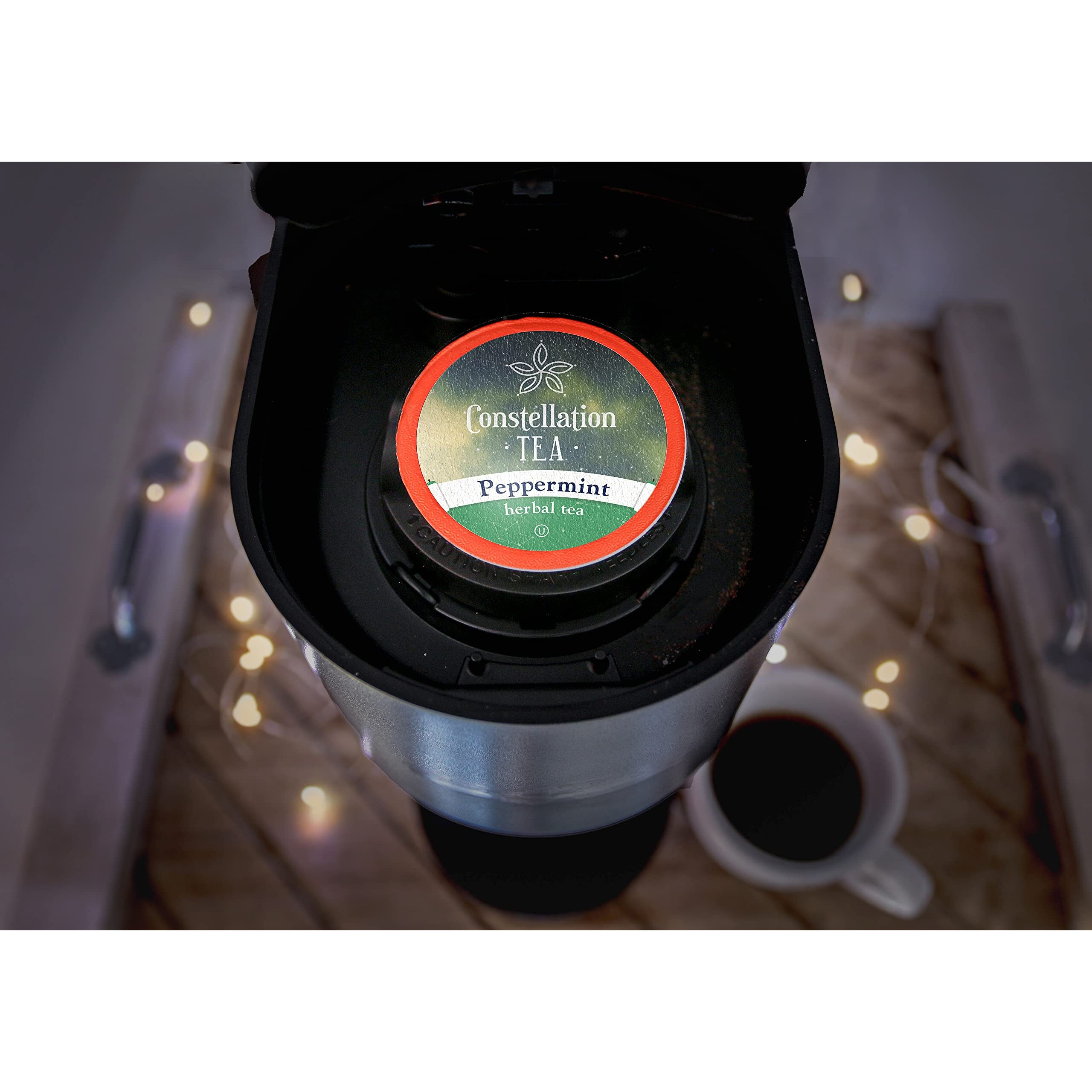 Constellation Tea Peppermint Herbal Tea Pods Compatible With K Cup Brewers Including 2.0, 40 Count