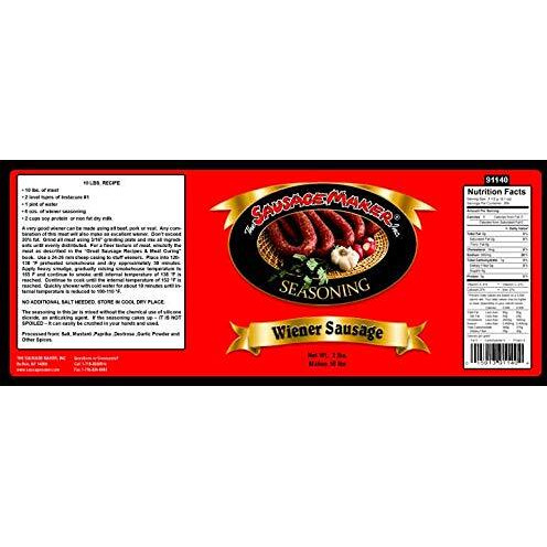 The Sausage Maker - Wiener/Hot Dog Seasoning, 2 Lbs.
