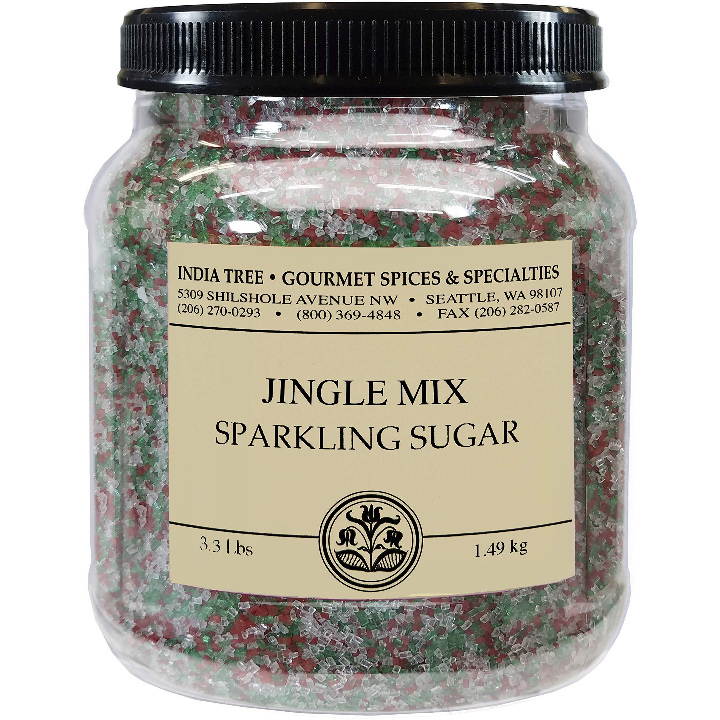 India Tree Sparkling Sugar Jingle Mix, 3.3Lbs