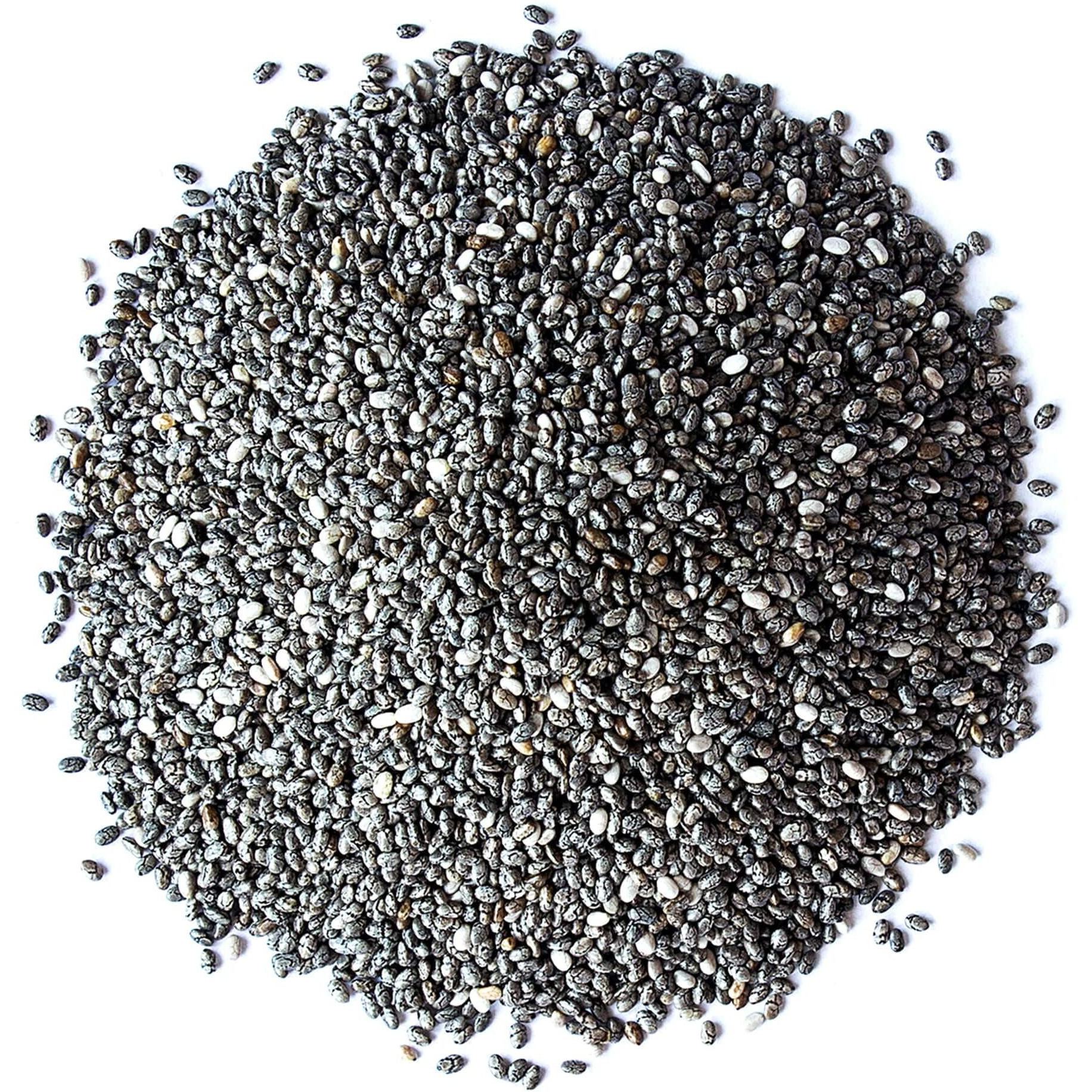 Organic Black Chia Seeds, 4 Pounds - Non-Gmo, Whole, Sproutable, Vegan, Kosher, Keto, Sirtfood, Bulk. Rich In Essential Fatty Acids, Fiber, Protein. Great For Chia Pudding, Smoothie, Oatmeal
