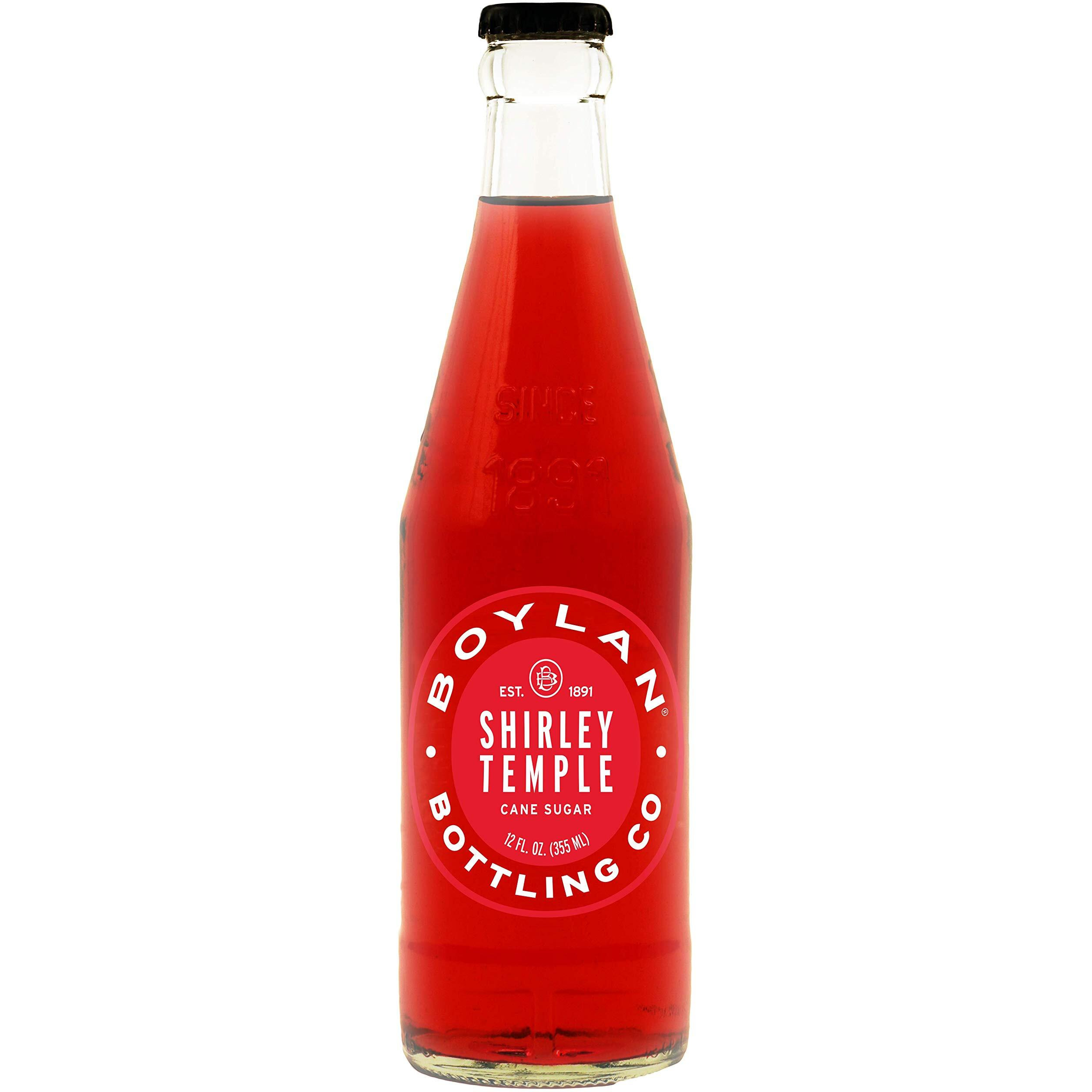 Boylan Bottling Pure Cane Sugar Soda Pop, 12 Oz Glass Bottles (Shirley Temple, Pack Of 6)