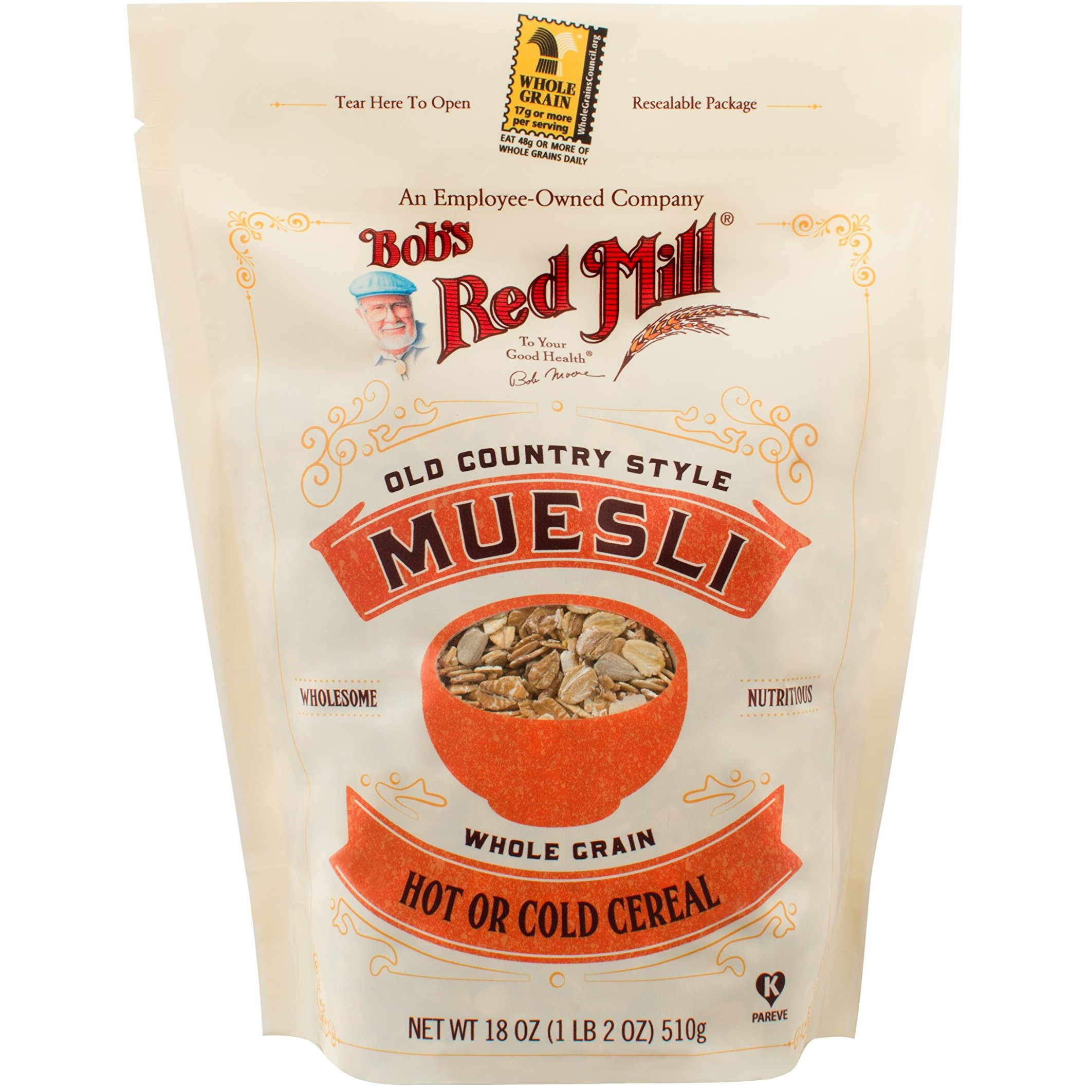 Bob's Red Mill Old Country Style Muesli Cereal, 18-Ounce (Package May Vary)