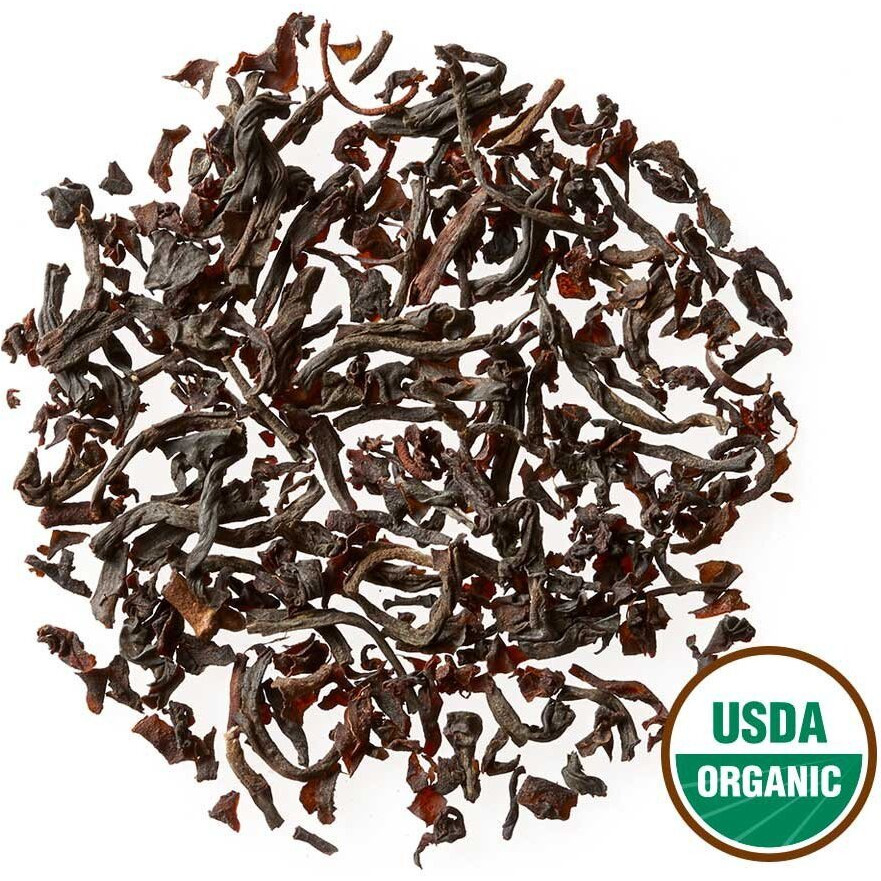 Golden Moon Tea Organic English Breakfast Black Tea - Loose Leaf, Non-Gmo 4 Tea Blend - Travel Tin (30 Servings)