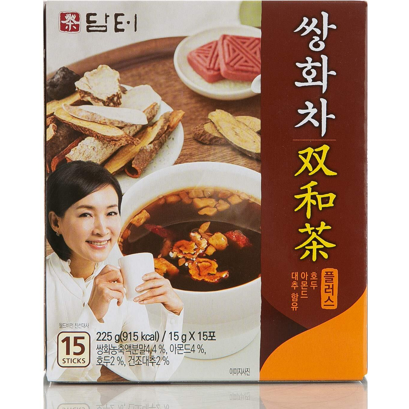 Damtuh Herbal Tea (Ssanghwa Tea) Herbal Plus 15G X 15 Sticks