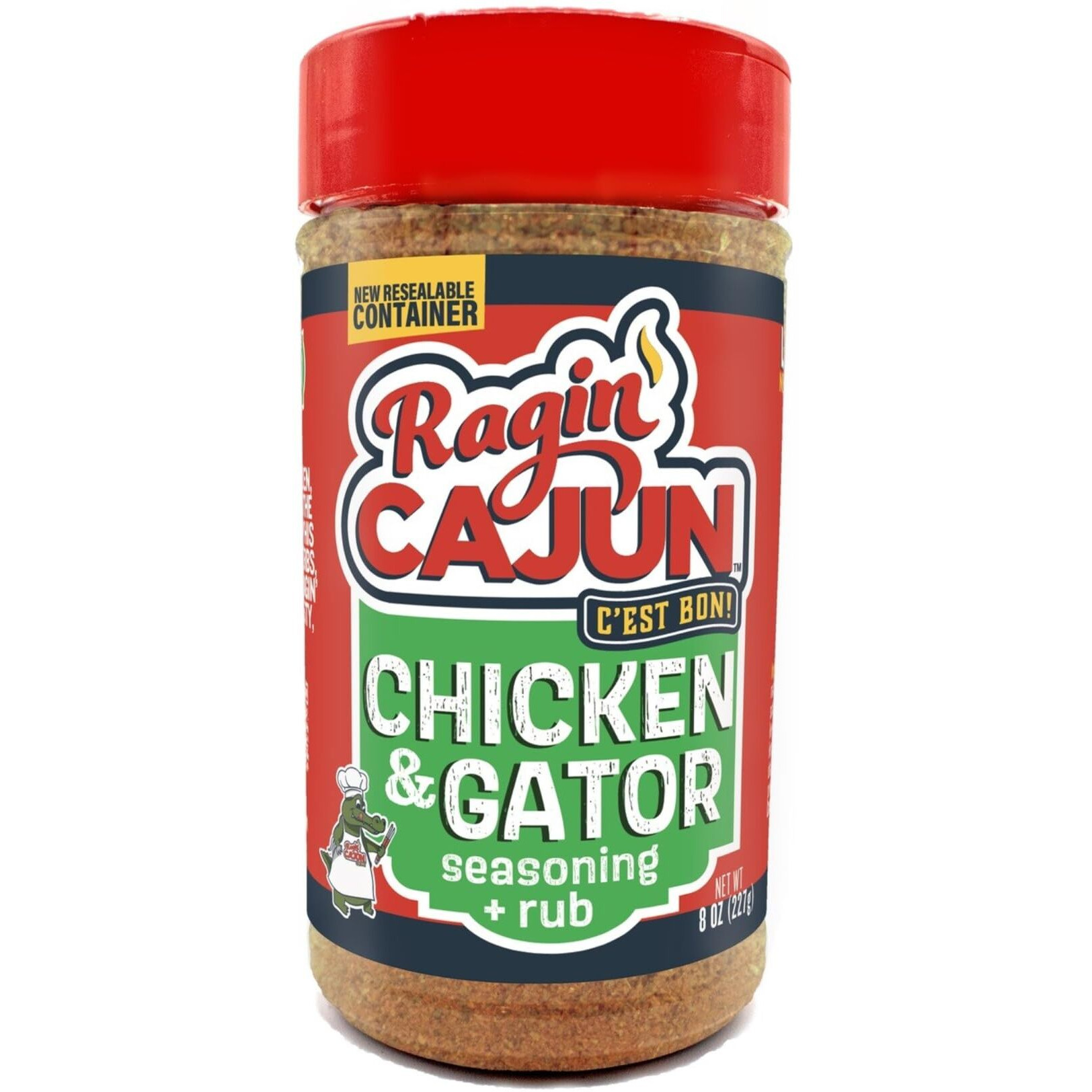 Ragin' Cajun Chicken Or Gator Cajun Seasoning 8 Oz (Pack Of 1)