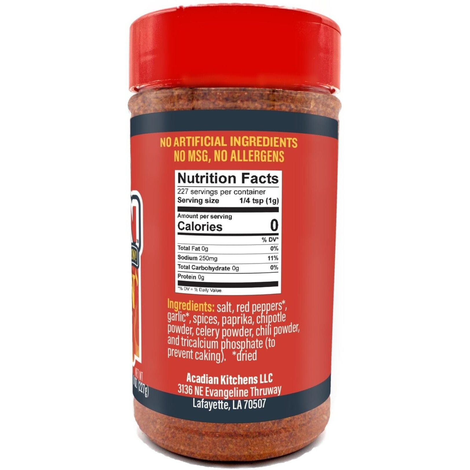 Ragin Hot Cajun Seasoning 8 Oz Ragin' Cajun (Pack Of 1)