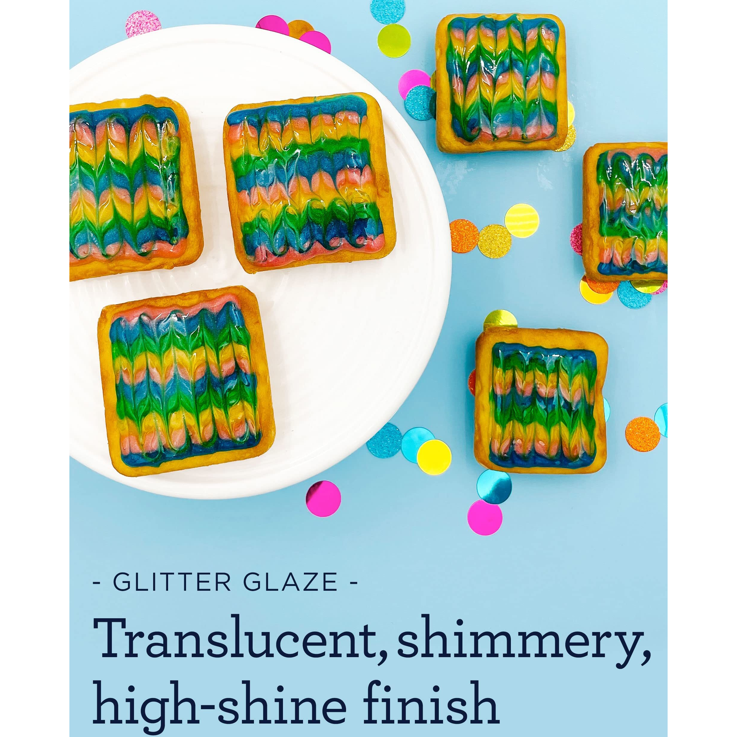 Satin Ice Pink Glitter Glaze - 10Oz - Bottle