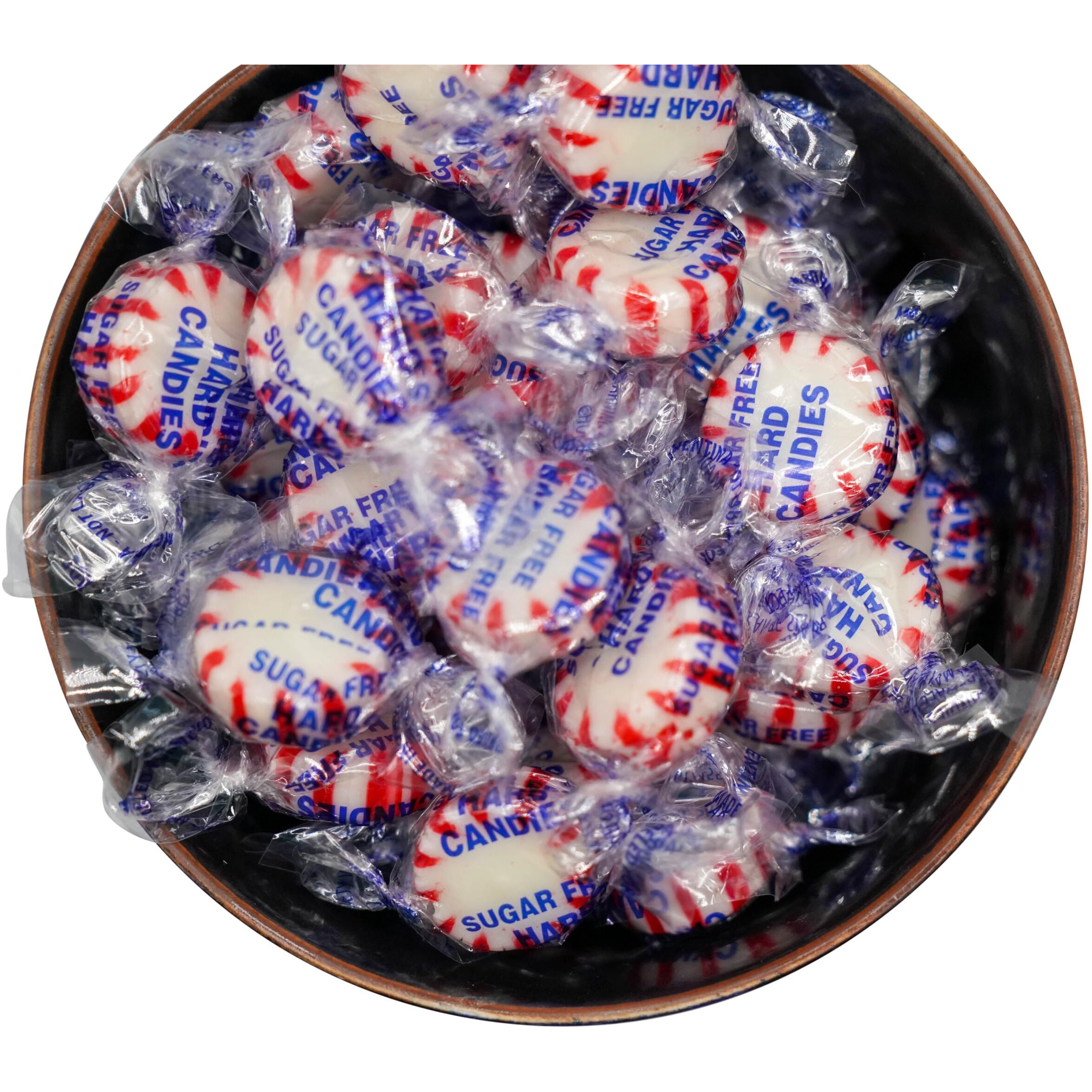 Sugar Free Peppermint Starlights - 2.5 Lbs Of Individually Wrapped Hard Candy