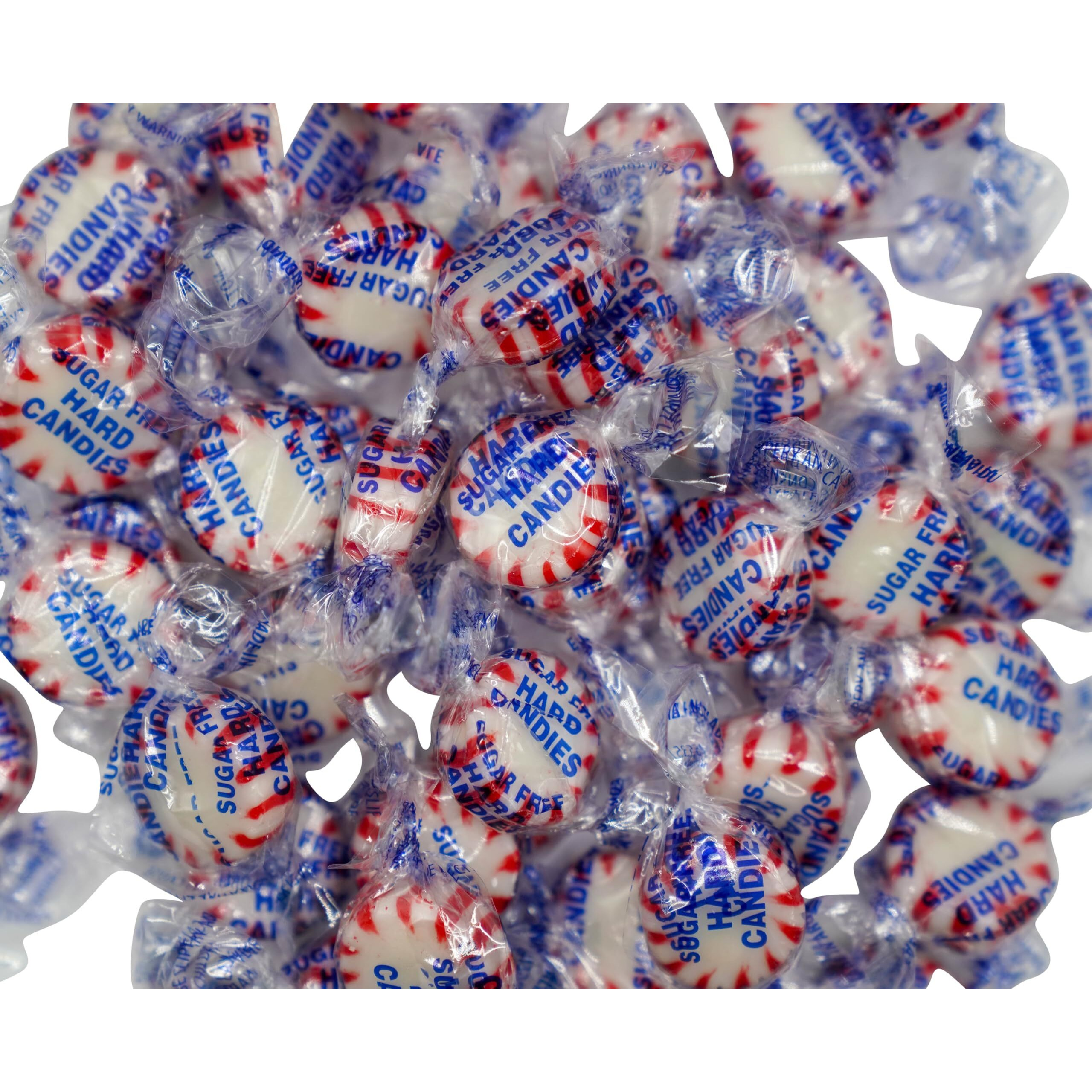 Sugar Free Peppermint Starlights - 2.5 Lbs Of Individually Wrapped Hard Candy