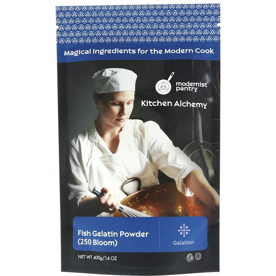 Pure Fish Gelatin Powder (250 Bloom) Gluten-Free Ou Kosher Certified - 400G/14Oz