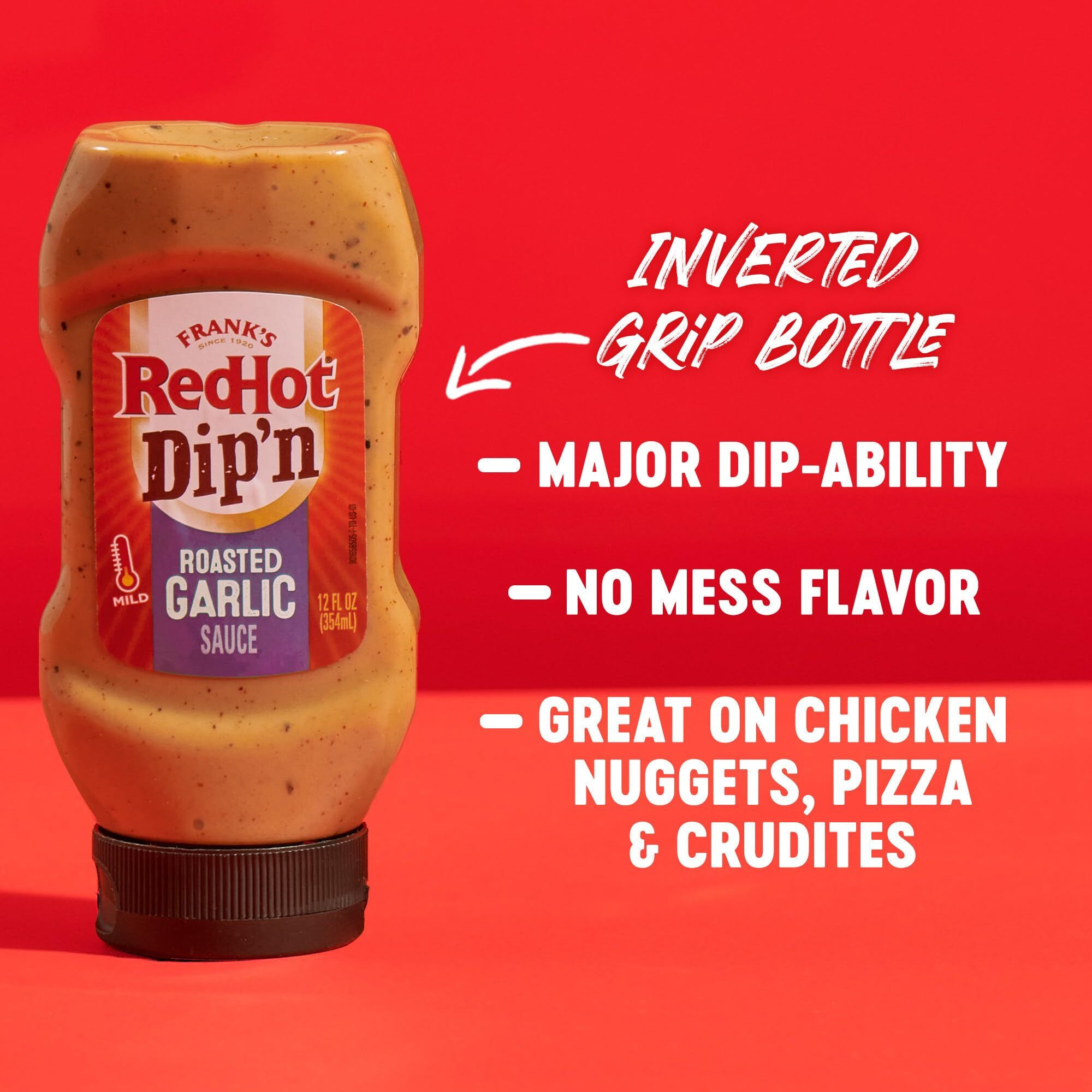 Frank's Redhot Dip'N Roasted Garlic Sauce, 12 Fl Oz (Pack Of 6)