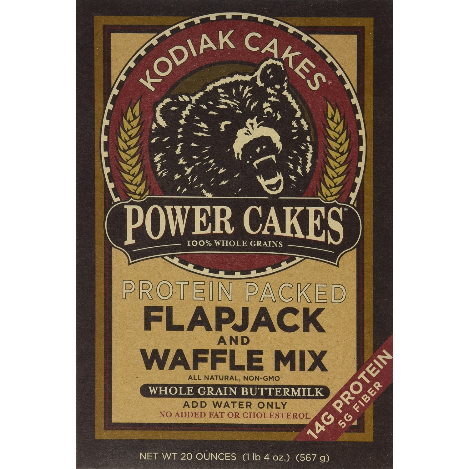 Kodiak Cakes Power Cakes Flapjack And Waffle Mix 20 Oz - 2 Pack