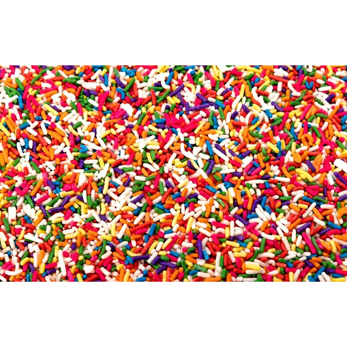 Rainbow Sprinkles-Dairy Free, Gluten-Free, Egg Free, Vegan, Soy Free, Nuts Free, Kosher, Sprinkle Medley Mix, For Baking, Decorating, Cookies, Cupcakes, Cakes, Topping, Jimmies, Sugar Shapes, Pouch