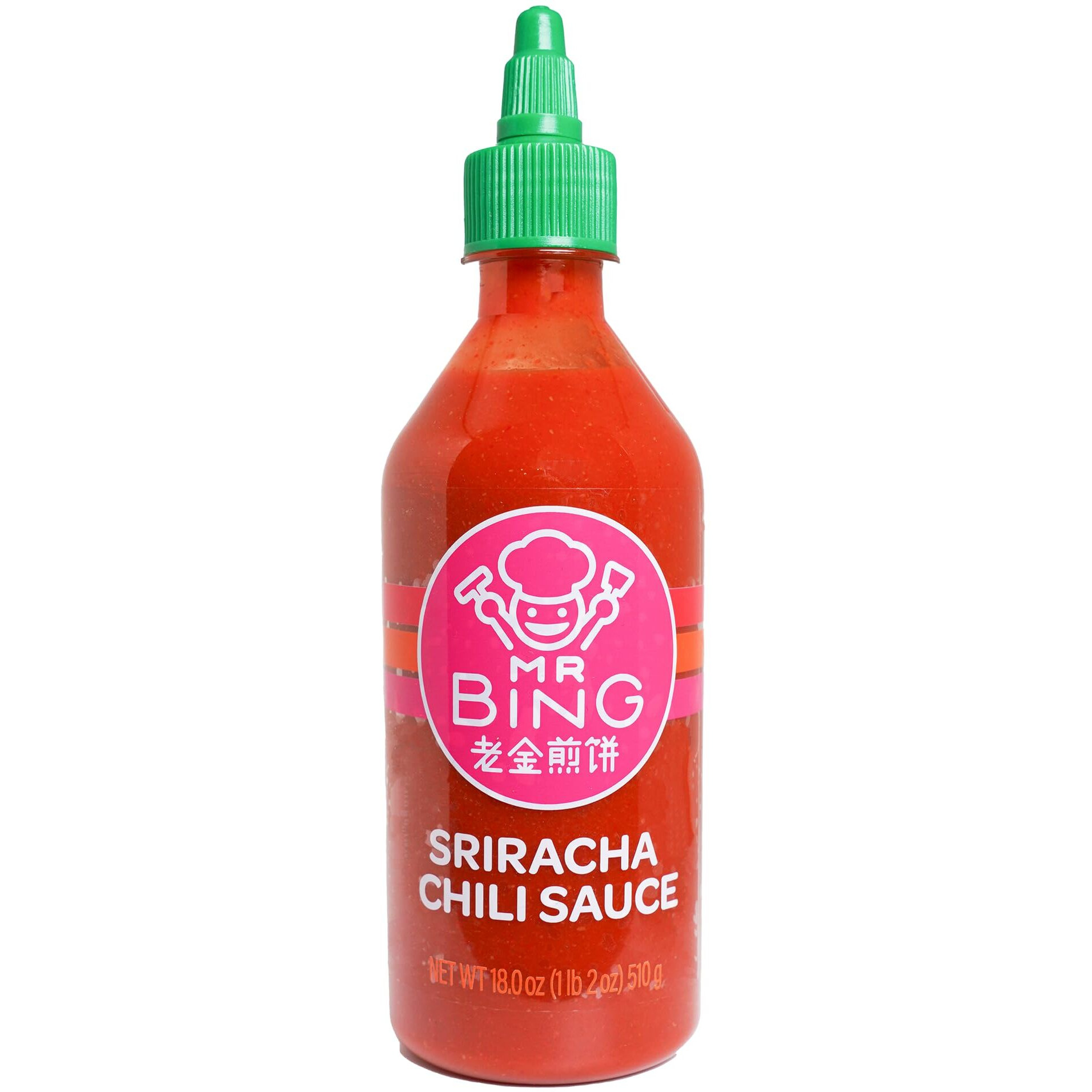 Mr. Bing Sriracha Chili Sauce 18Oz | Made With Thai Chilis From Family Owned Farms | Spicy Bold Flavor Perfect For Sauces, Dips, Marinades (18 Oz, 1, Count)