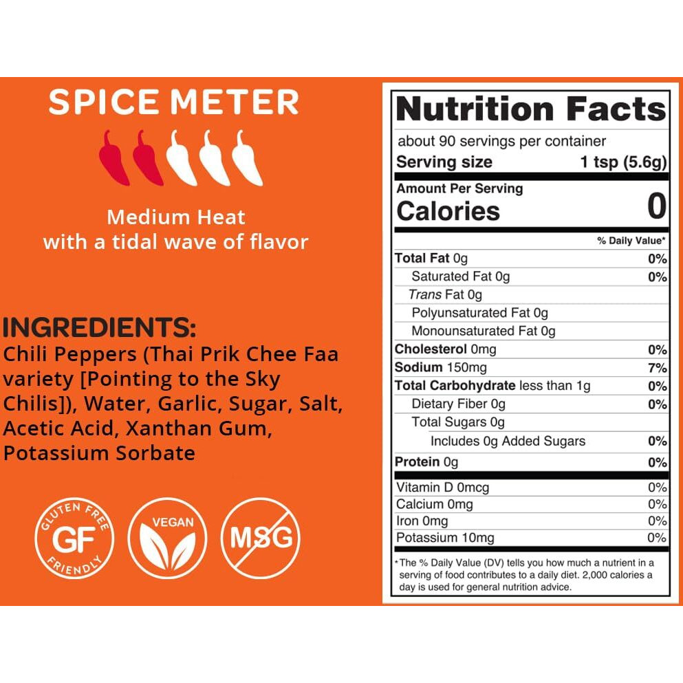 Mr. Bing Sriracha Chili Sauce 18Oz | Made With Thai Chilis From Family Owned Farms | Spicy Bold Flavor Perfect For Sauces, Dips, Marinades (18 Oz, 1, Count)