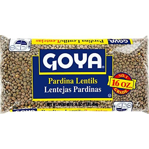 Goya Foods Pardina Lentils, Dry, 16 Ounce (Pack Of 24)