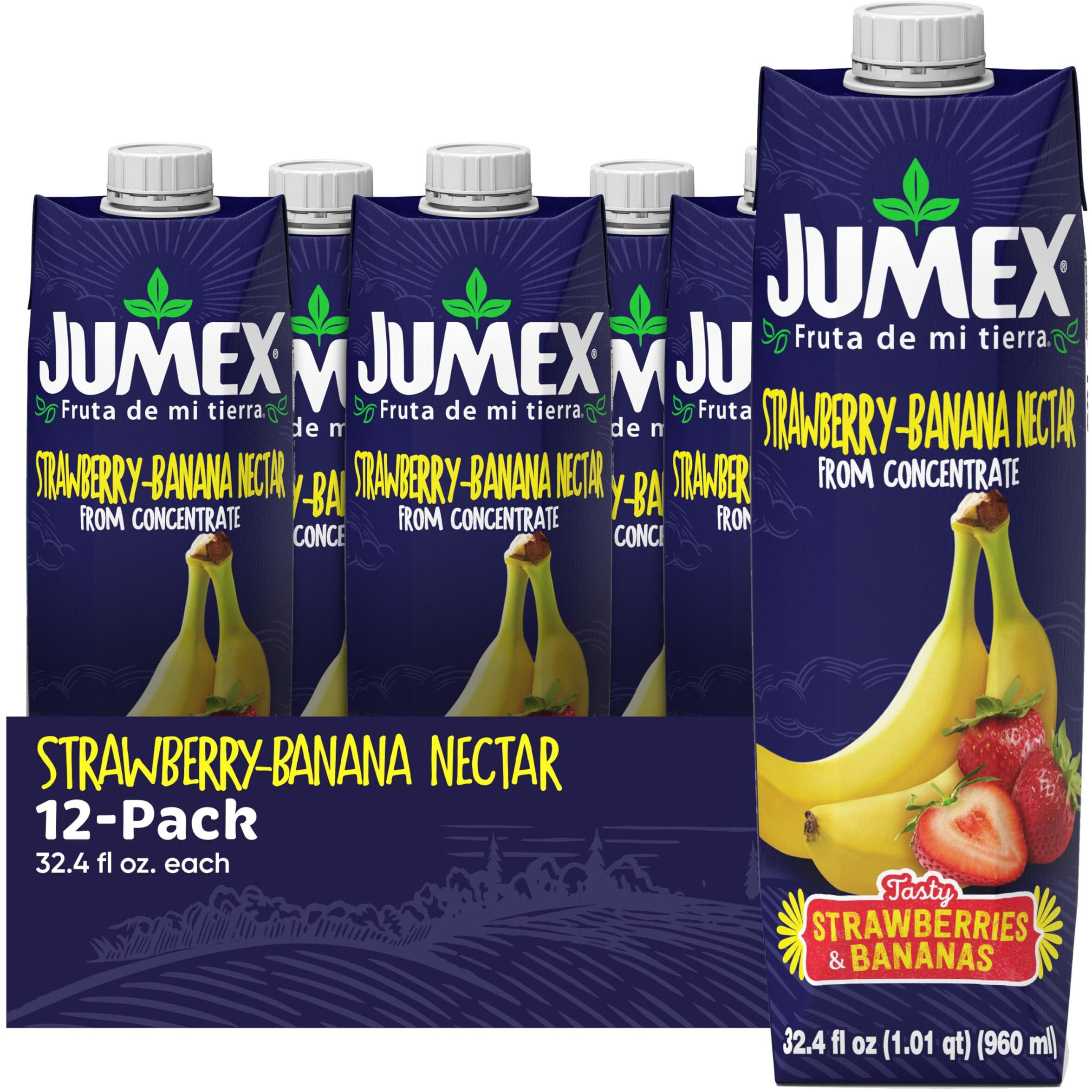 Jumex Strawberry-Banana Nectar, 32.4 Fl Oz (Pack Of 24)