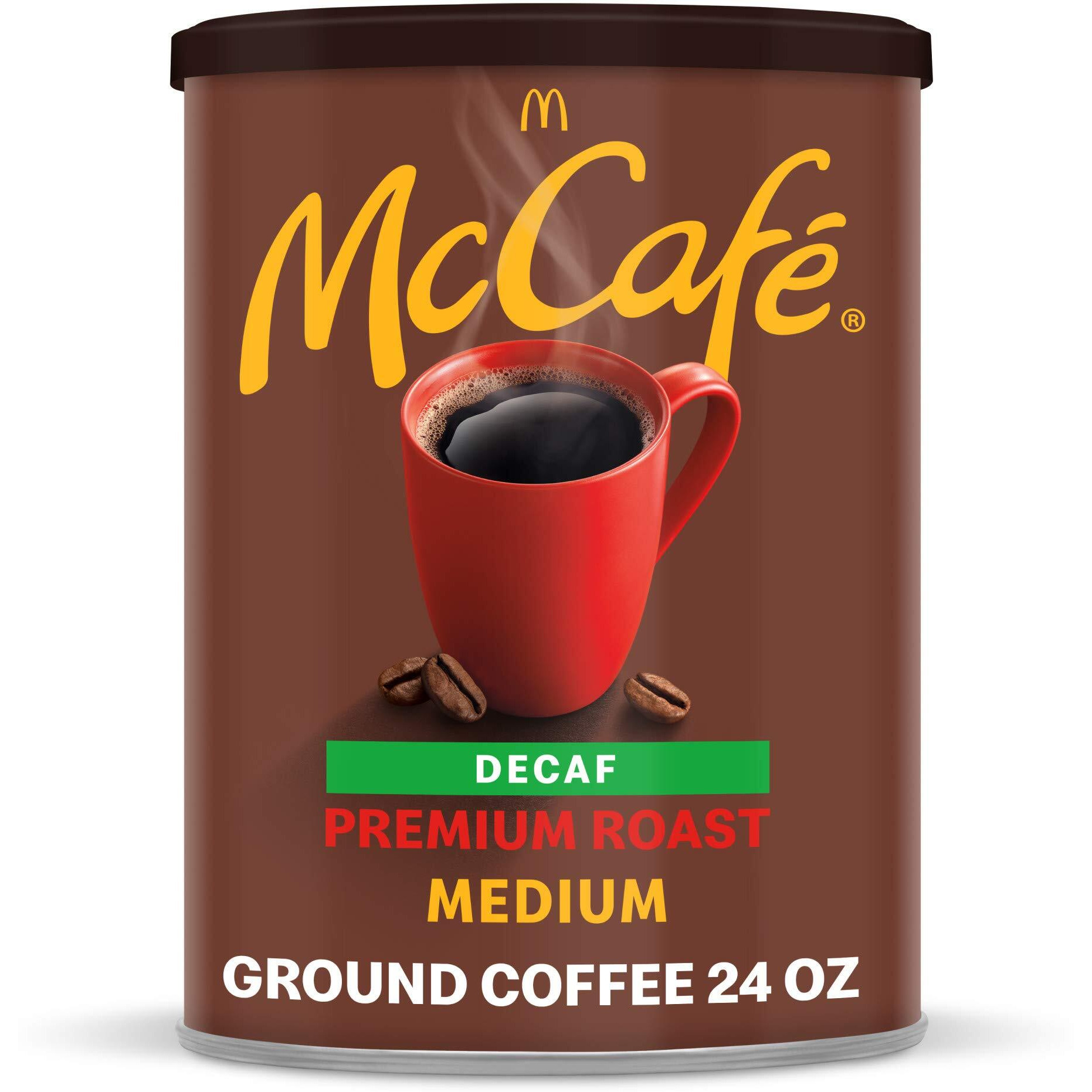 Mccafe Premium Roast Decaf, Medium Roast Ground Coffee, 24 Oz Canister