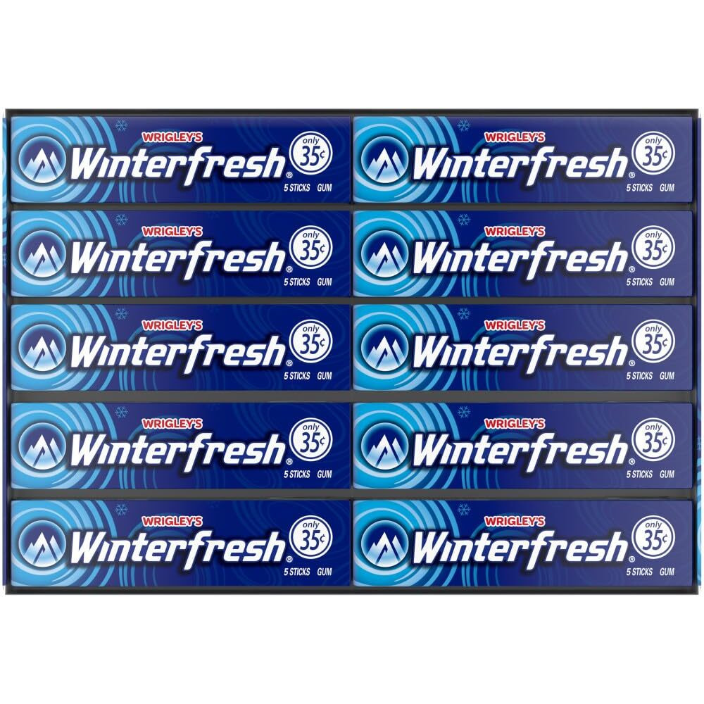Wrigley's Winterfresh Chewing Gum Bulk Pack, 5 Stick (Pack Of 40)